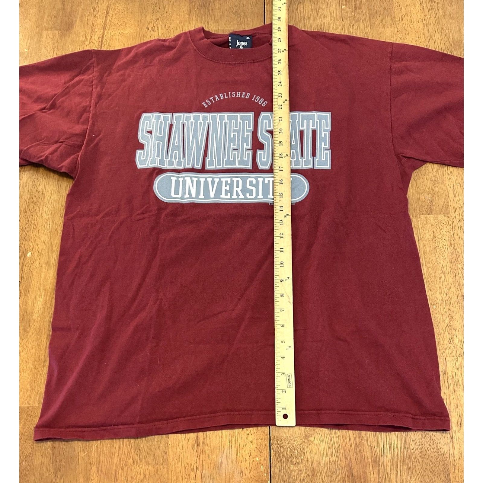 Vintage VINTAGE Shawnee State University Shirt XL Red 90s 1996 Mens Size US XL / EU 56 / 4 - 7 Thumbnail