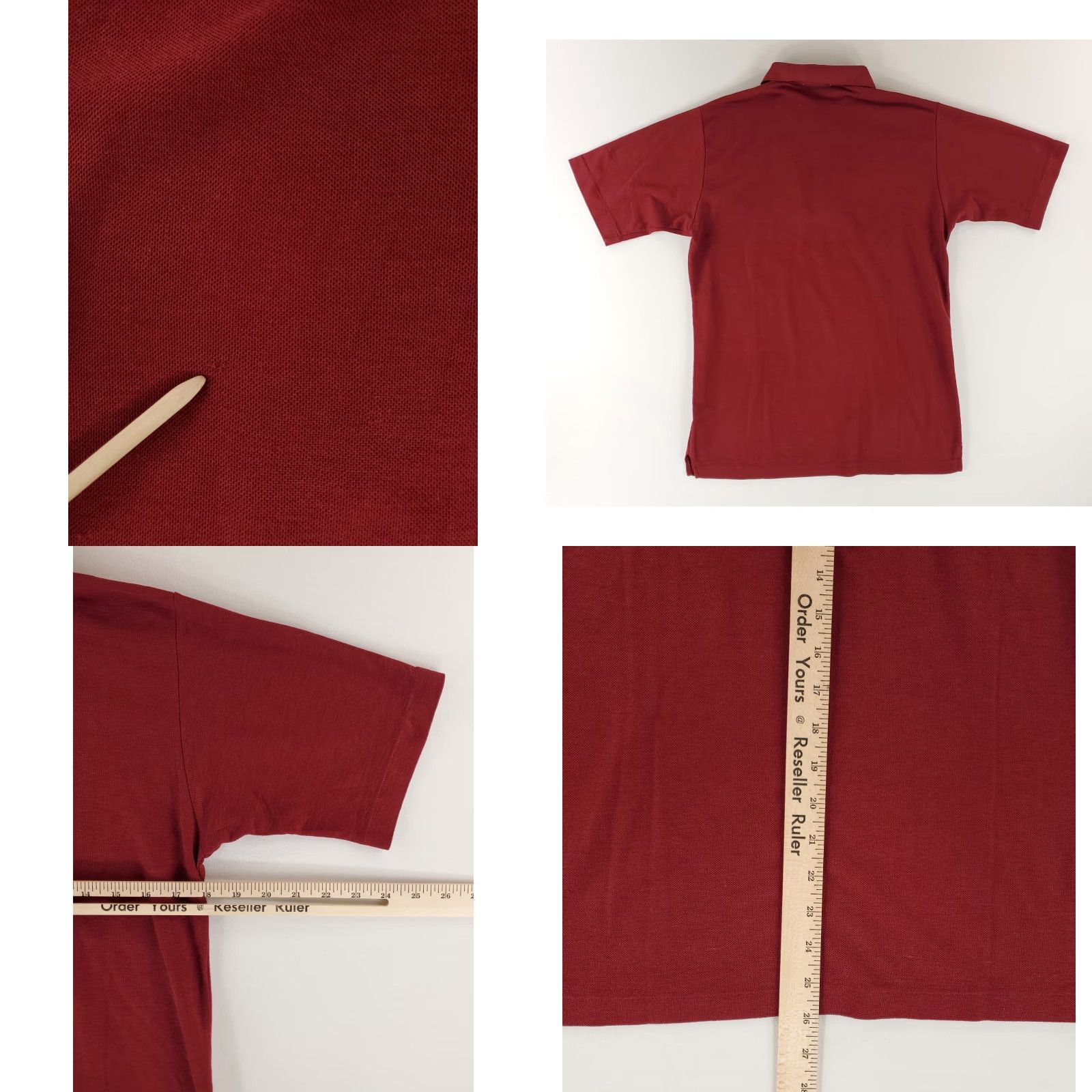 Izod VINTAGE Izod Lacoste Polo Shirt Short Sleeve Mens L Burgundy Red 80s Polo Shirt Men's L 80s VTG Burgundy Red Izod Lacoste Shirts Mens L Size US L / EU 52-54 / 3 - 8 Thumbnail