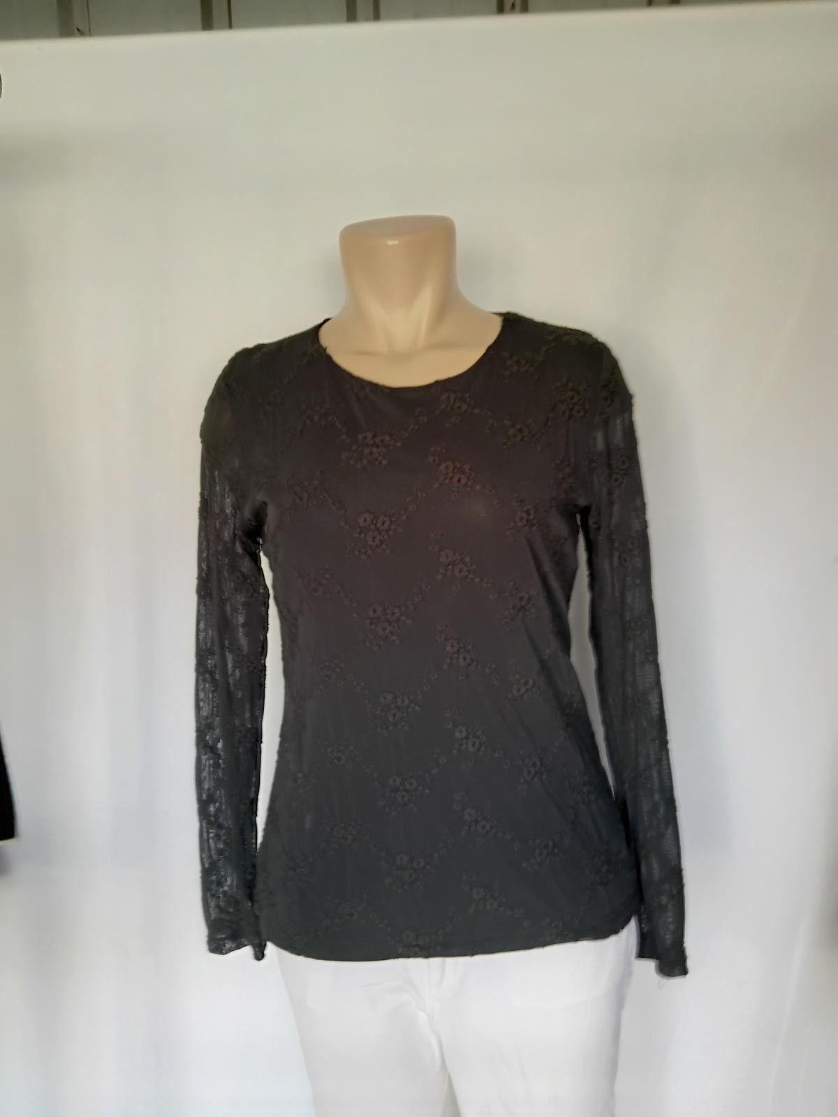 Designer Liz Claiborne Women's Black Long Sleeve Top Size M / US 6-8 / IT 42-44 - 1 Thumbnail