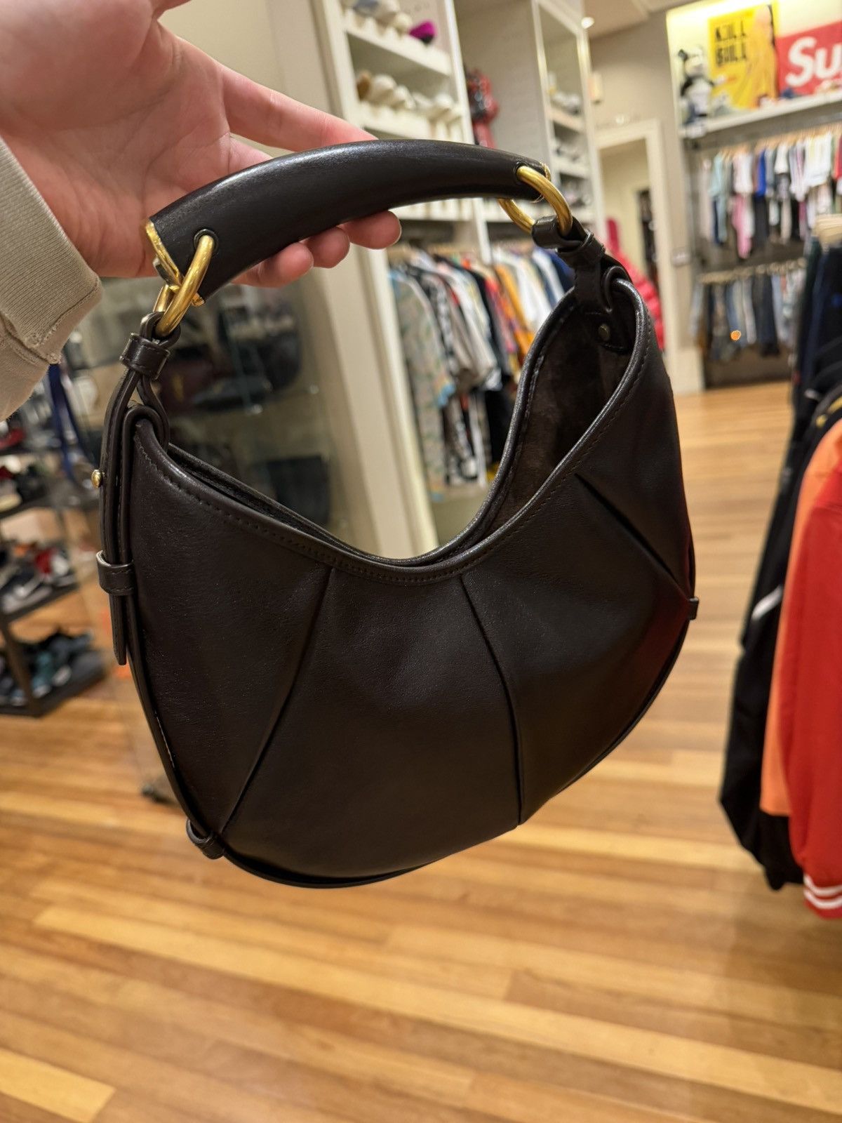 Saint Laurent Paris YSL Mobasa Bag Mini brown Size ONE SIZE - 12 Thumbnail