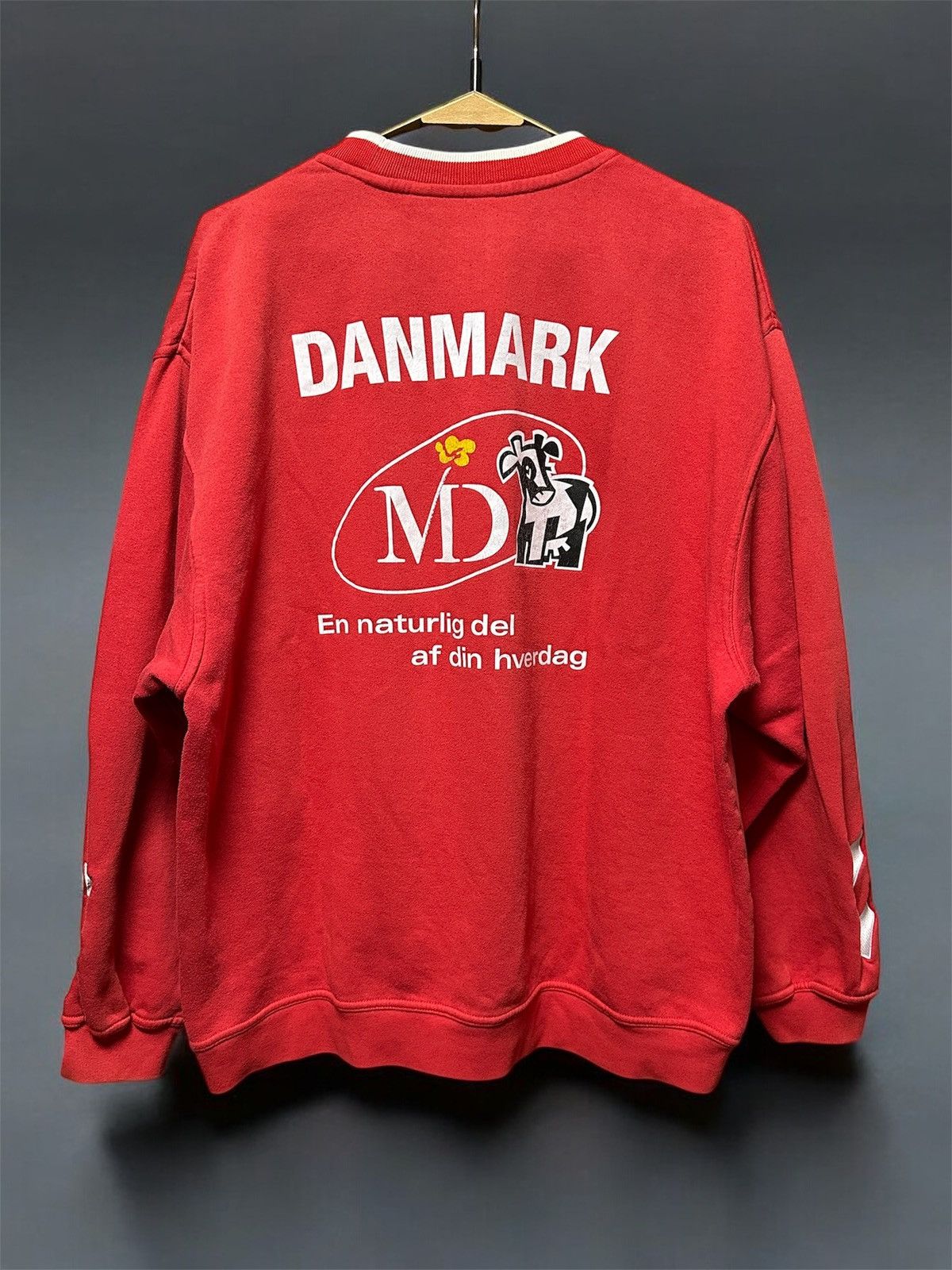 Hummel × Vintage 2000-02 Denmark Hummel Player Issued Football Sweatshirt Size US XXL / EU 58 / 5 - 2 Thumbnail