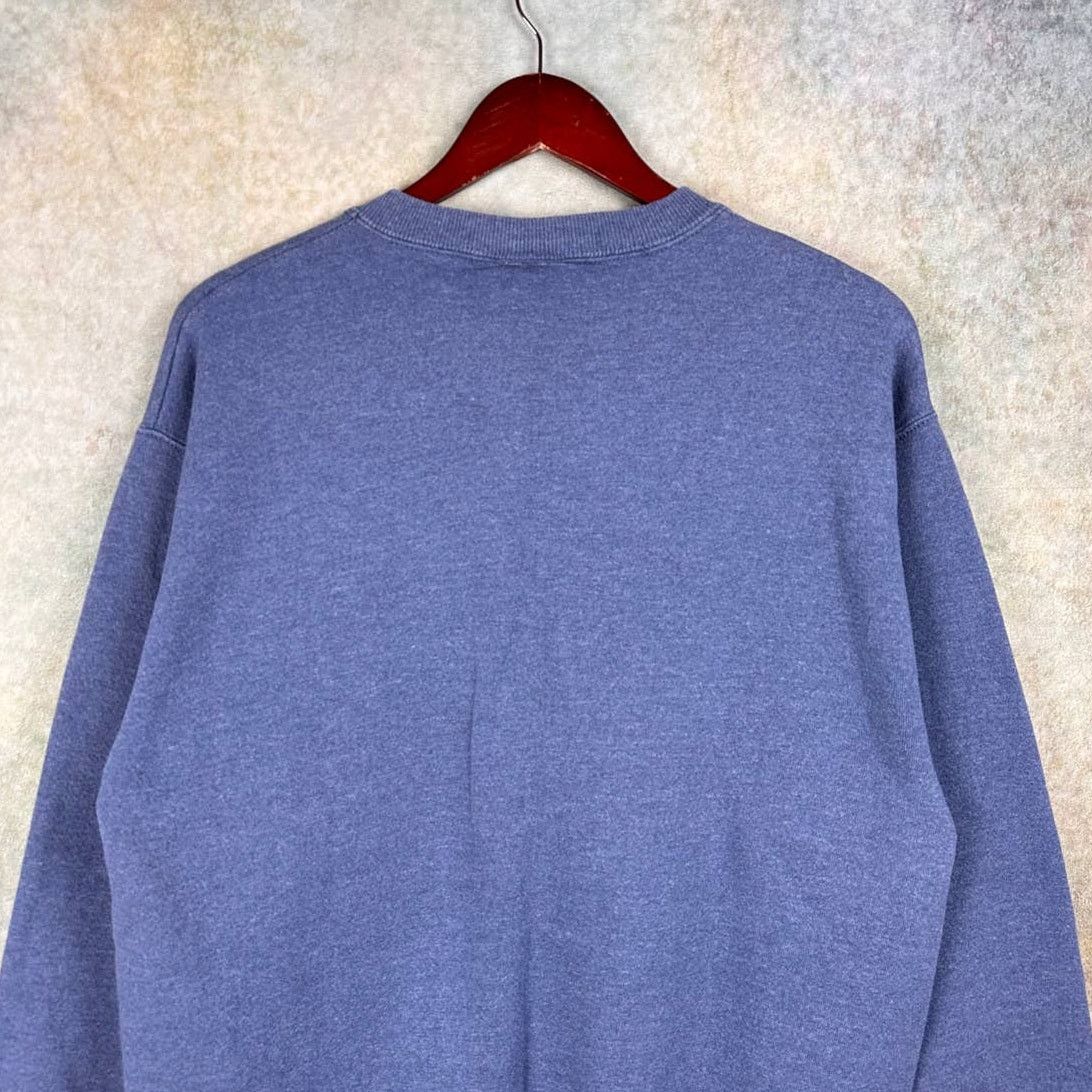 Lee × Vintage Vintage 90s Lee Heavyweight Sweatshirt Sz M Crewneck Blue Size US M / EU 48-50 / 2 - 5 Thumbnail