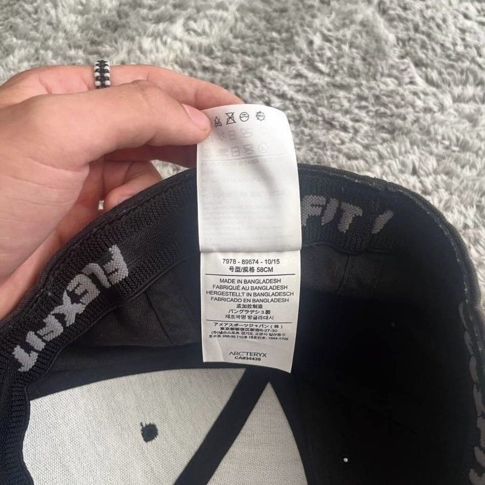 Arc'teryx 00s Vintage Arcteryx Big Lizard Logo Har Cap Faded Rare Size 38 - 9 Thumbnail
