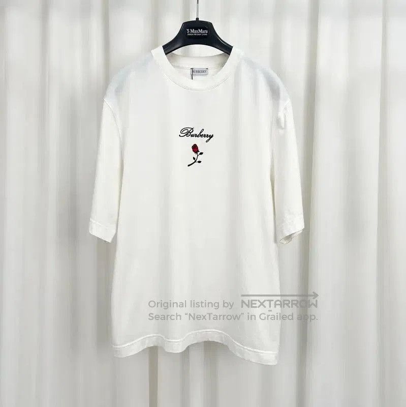 Burberry Burberry Embroidered Logo Short Sleeve T. Size US S / EU 44-46 / 1 - 1 Thumbnail