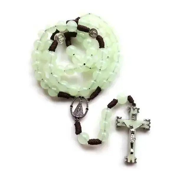 Japanese Brand Saint Benedict Rosary Necklace Chain Catholic Church Jesus Size ONE SIZE - 2 Thumbnail