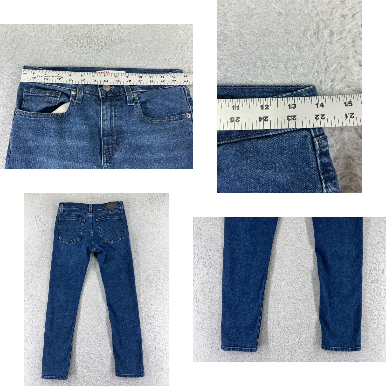 Levi's Levis Jeans Women 27x26 Black Cotton Denim Skinny Mid Rise 5-Pocket Stretch Regular 27in Waist Size 30" / US 8 / IT 44 - 9 Thumbnail