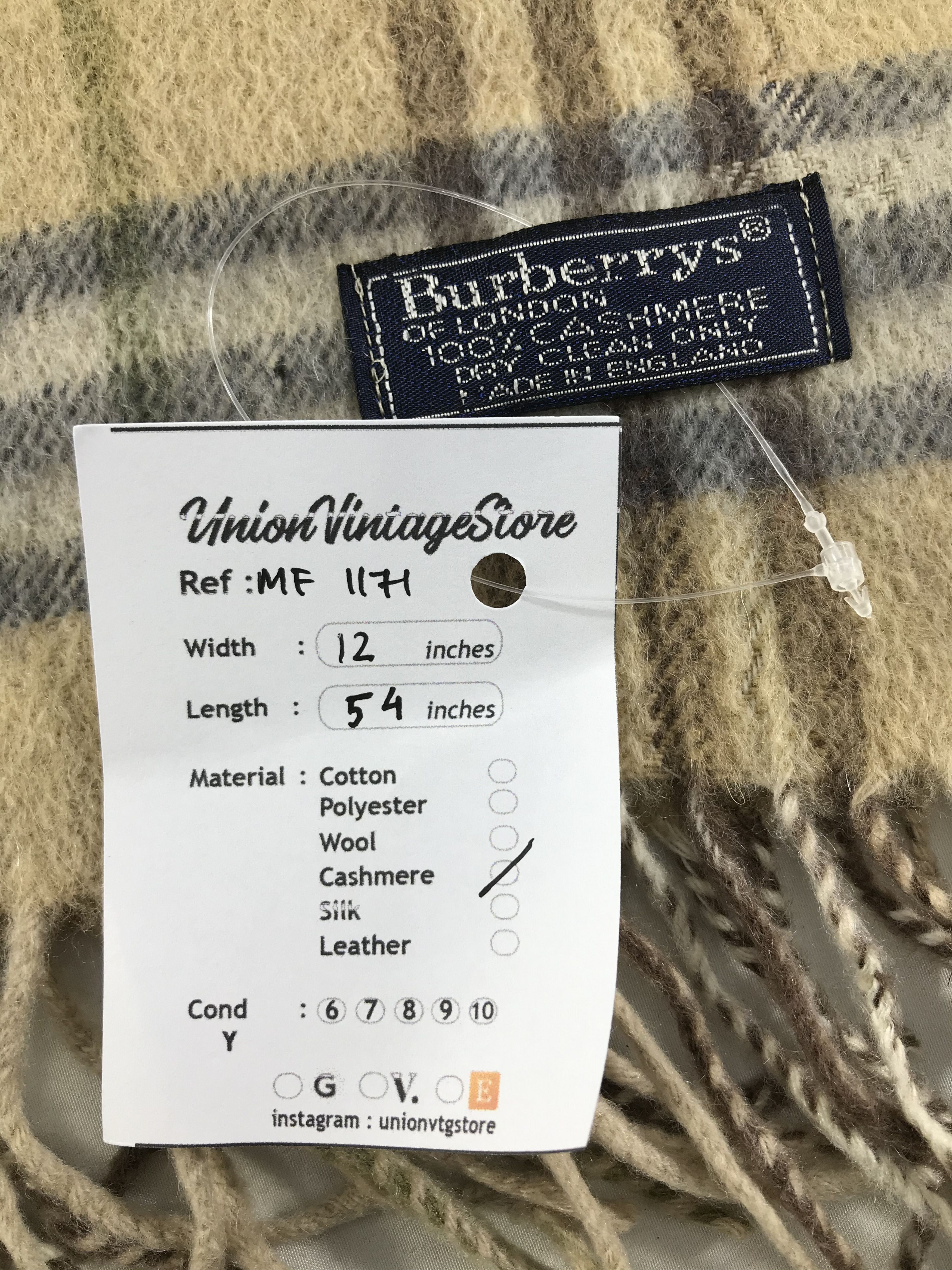 Burberry Vintage Burberry Scarf/Muffler/Neckwear MF1171 Size ONE SIZE - 7 Thumbnail