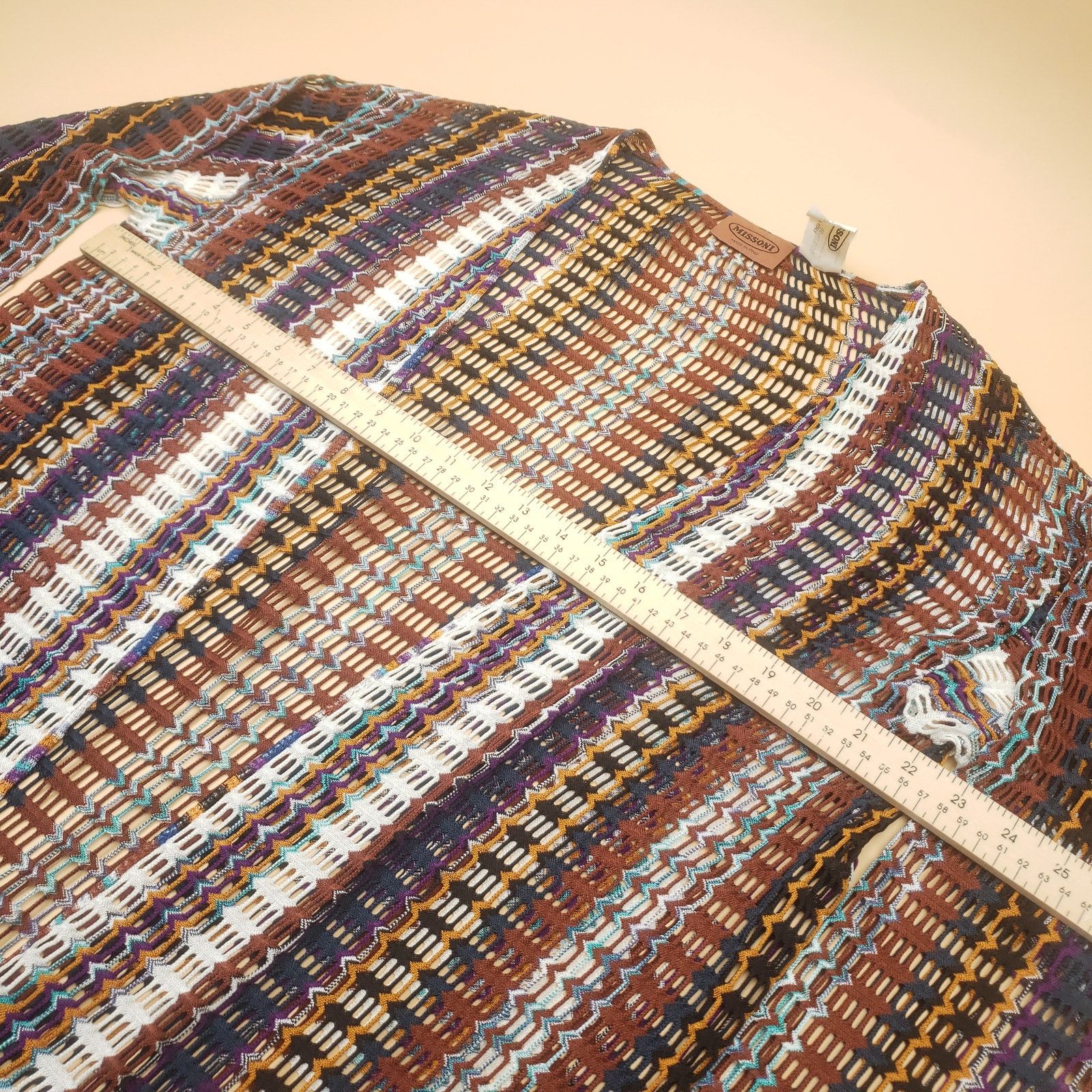 Missoni MISSONI Zig Zag Knit 3-Piece Set Cardigan Maxi Pants Rare Size M / US 6-8 / IT 42-44 - 9 Thumbnail