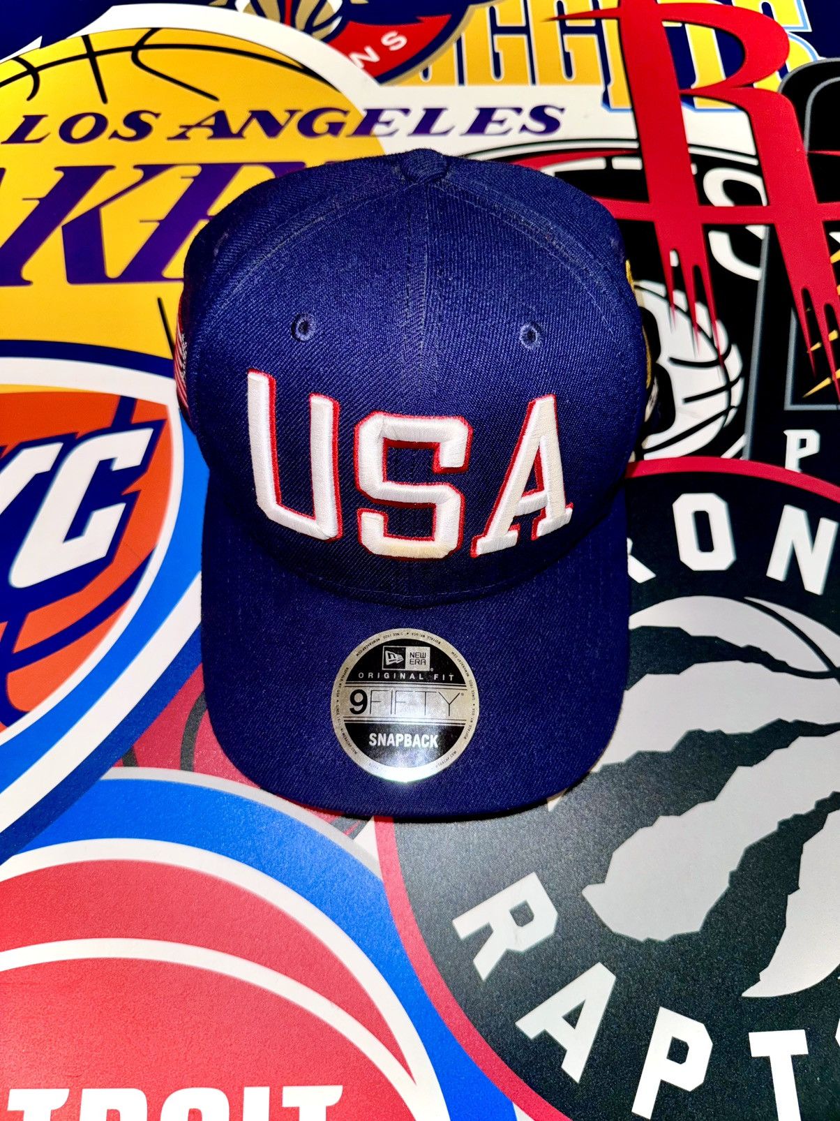 New Era Navy Blue New Era 9FIFTY USA Embroidered Snapback Size ONE SIZE - 2 Thumbnail