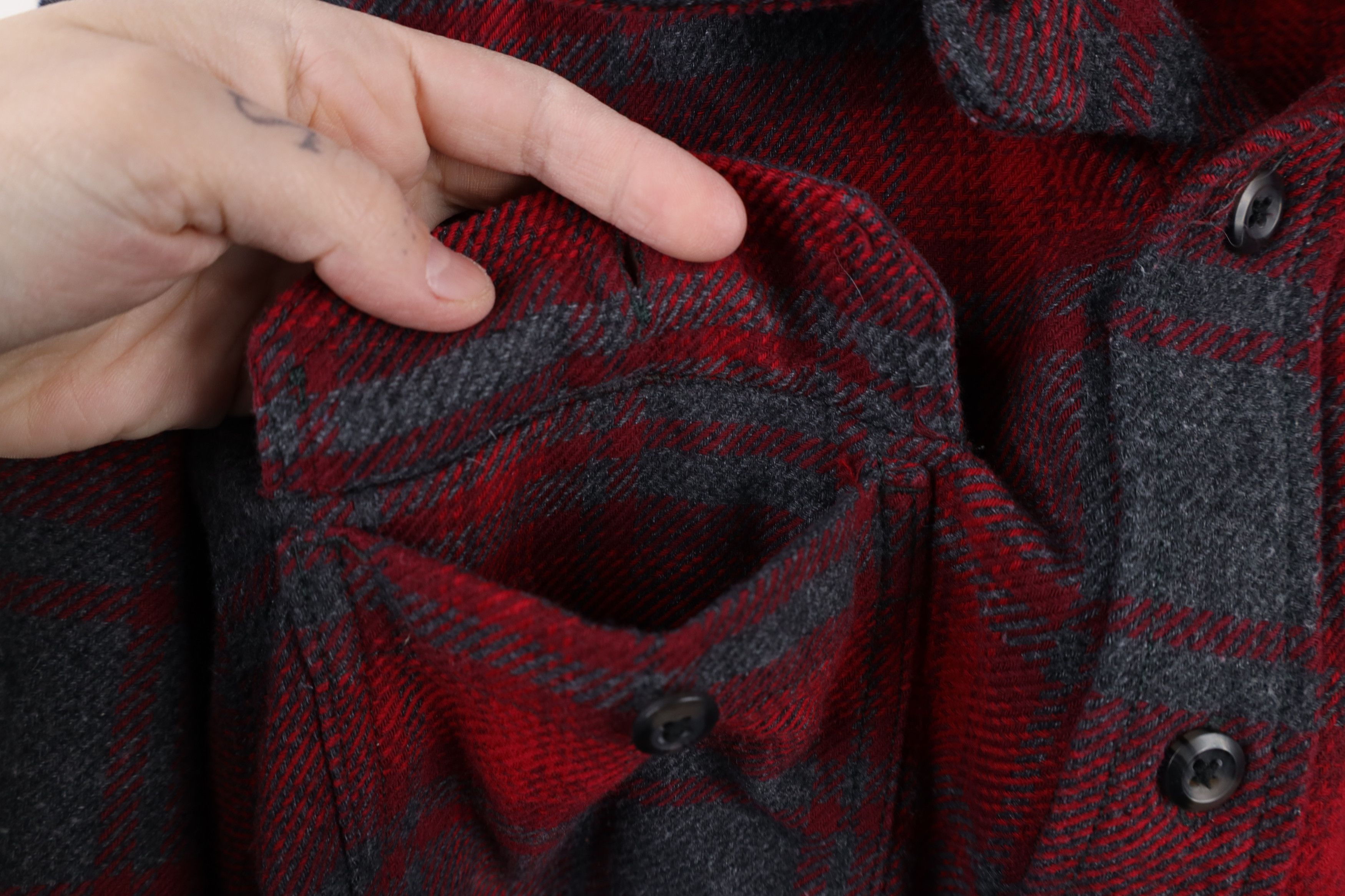 Orvis × Vintage Vintage Orvis Heavy Flannel Button Shirt Jacket Jac Shirt Size US L / EU 52-54 / 3 - 5 Thumbnail