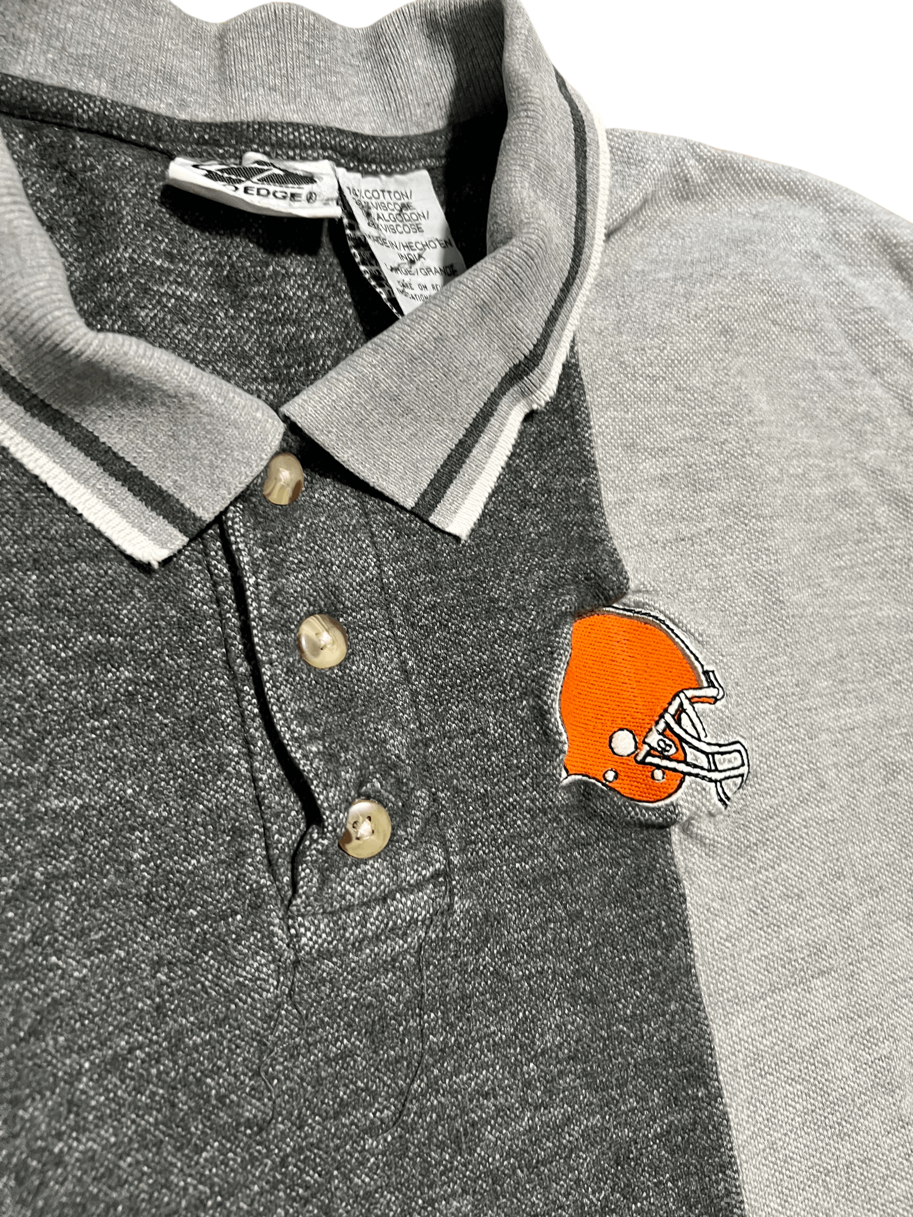 Pro Edge Cleveland Browns Vintage 90s Pro Edge Colorblock NFL Polo ...