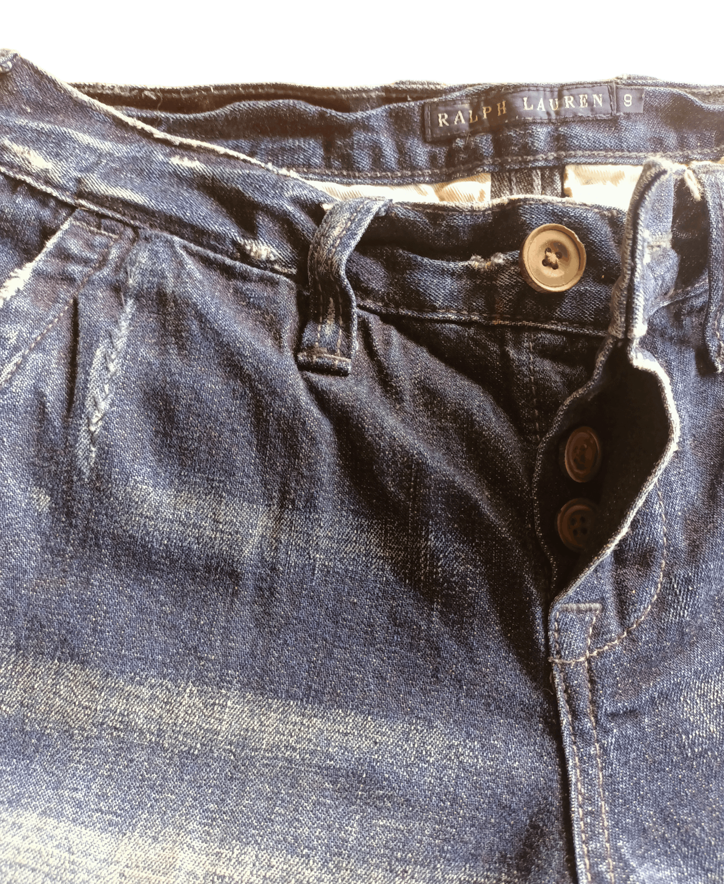 Ralph Lauren RALPH LAUREN x BAGGY JEANS x DISTRESS STYLE x VINTAGE Size 30" / US 8 / IT 44 - 6 Thumbnail
