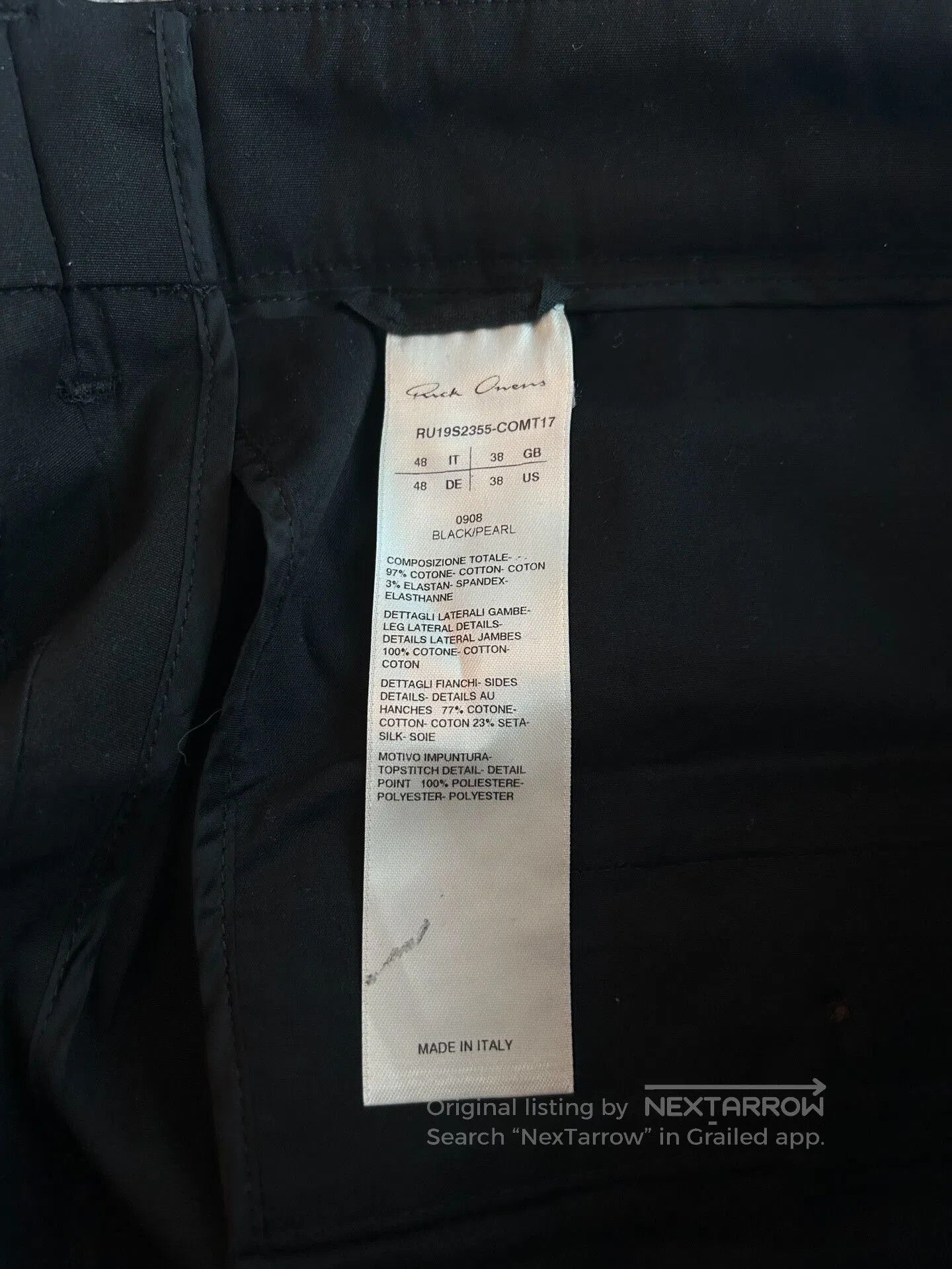 Rick Owens Rick Owens Black Loose Trousers. Size US 32 / EU 48 - 5 Thumbnail