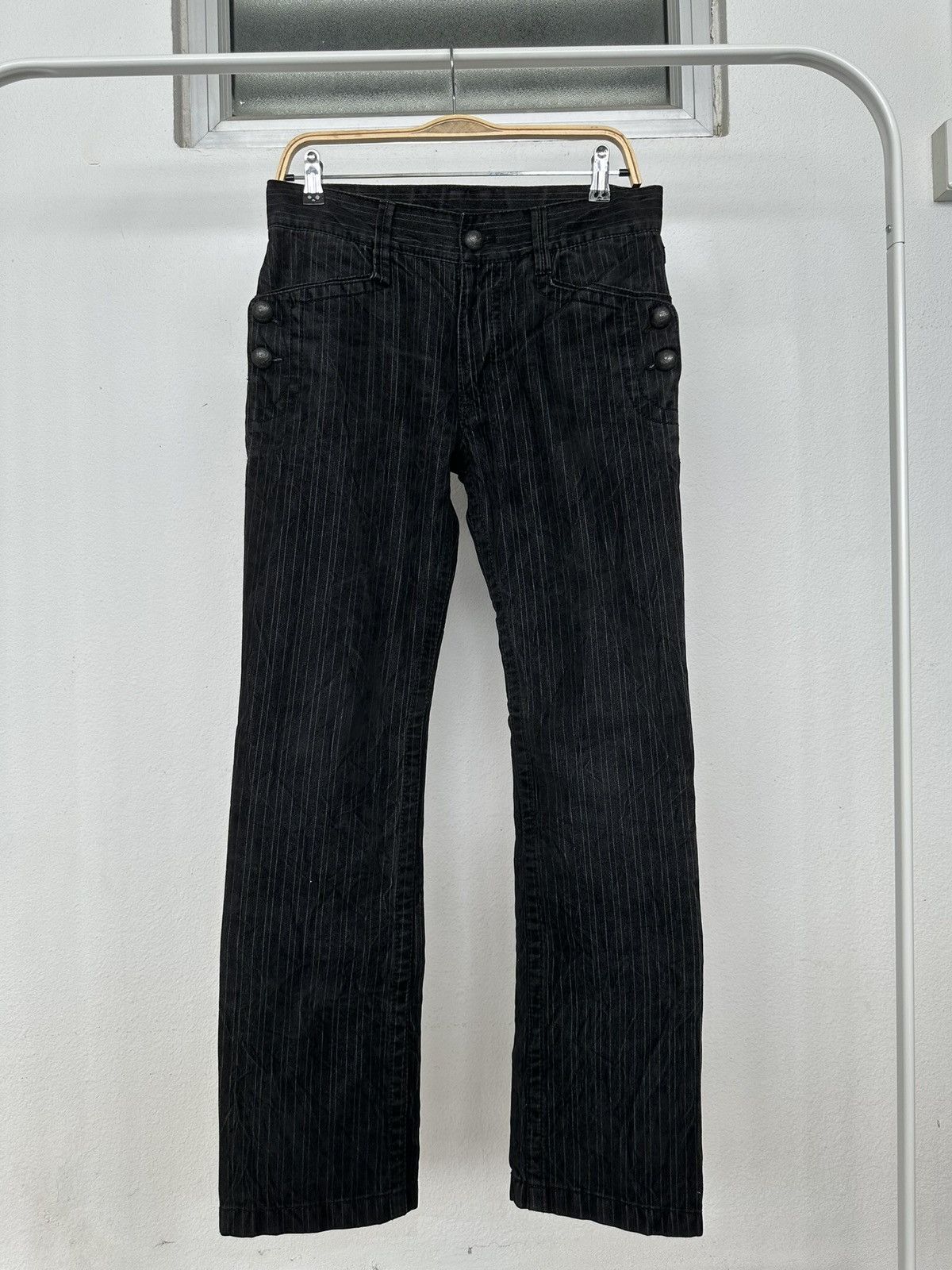 JUN MEN 2010's JUNMEN Japan velour denim gothic jeans Size US 32 / EU 48 - 19 Thumbnail