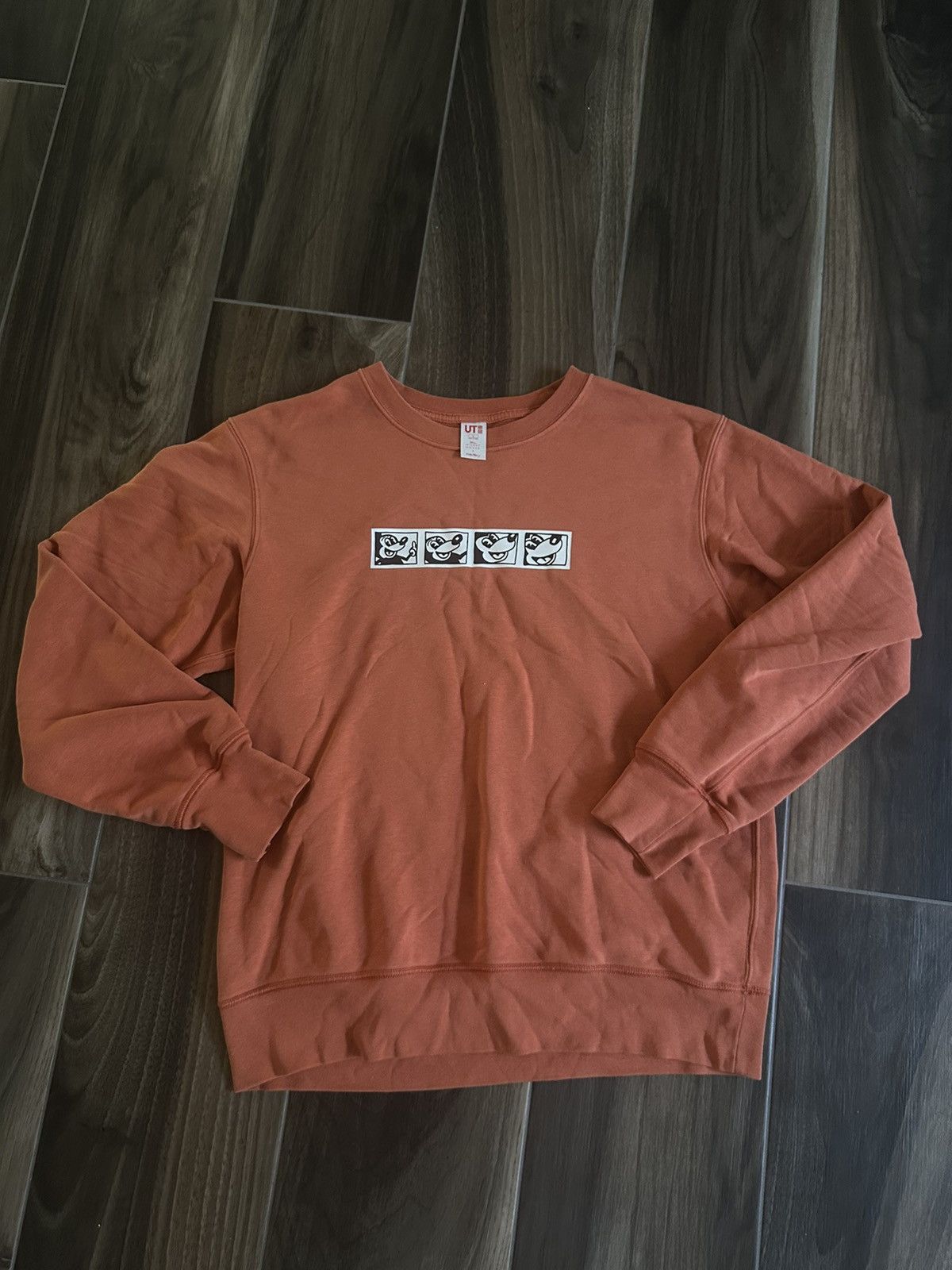 Keith Haring × Uniqlo × Vintage Uniqlo x Keith Haring x Mickey Mouse orange sweatshirt Size US L / EU 52-54 / 3 - 1 Thumbnail