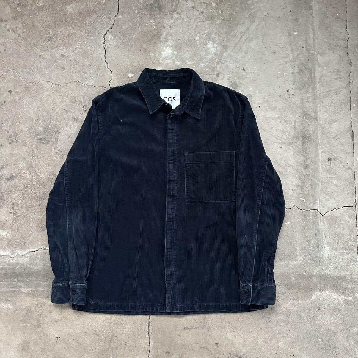 Cos COS Corduroy Overshirt Jacket Navy Blue Size US M / EU 48-50 / 2 - 1 Thumbnail