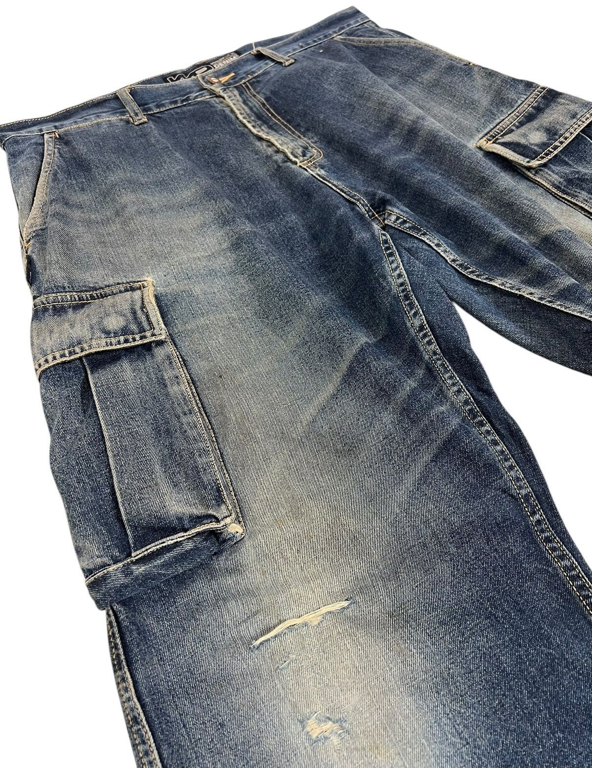 JNCO Vintage Distressed WESTSIDE DENIM Baggy Jeans Size US 36 / EU 52 - 4 Thumbnail