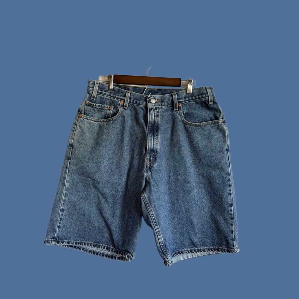 Levi's VINTAGE Levi's 550 Relaxed Fit Denim Shorts Mens 36 Medium Wash Y2K Street Jorts Bermuda 5-Pocket Navy Blue Mens Size US 36 / EU 52 - 1 Thumbnail