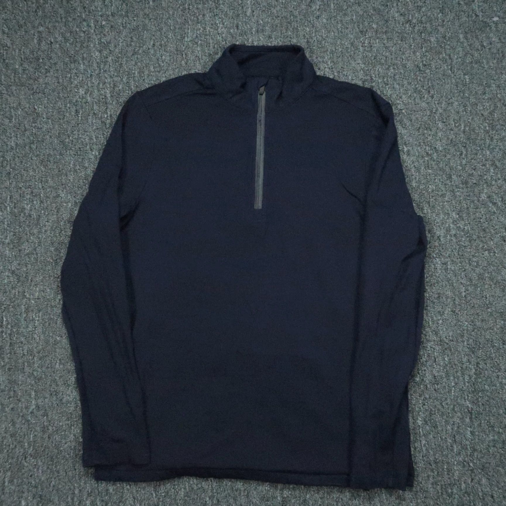 UES Clothing Cuts Clothing Pullover Mens M Blue 1/4 Zip Stand-Up Collar Athletic Slim Fit Casual Performance Shirt Size US M / EU 48-50 / 2 - 2 Thumbnail