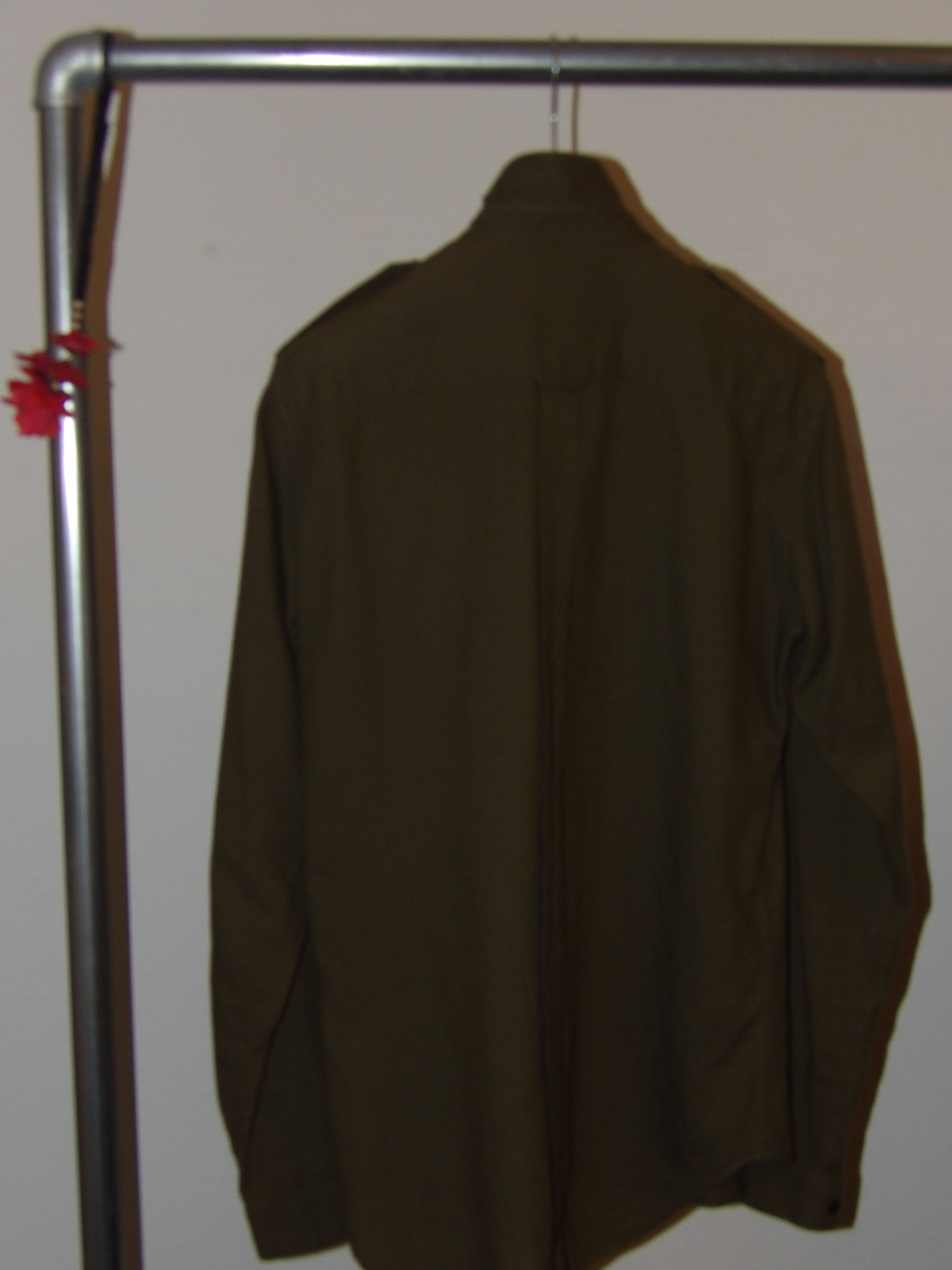 Dior Hedi Slimane Dior Homme Military Shirt W/ Neck Detail Size US M / EU 48-50 / 2 - 3 Thumbnail