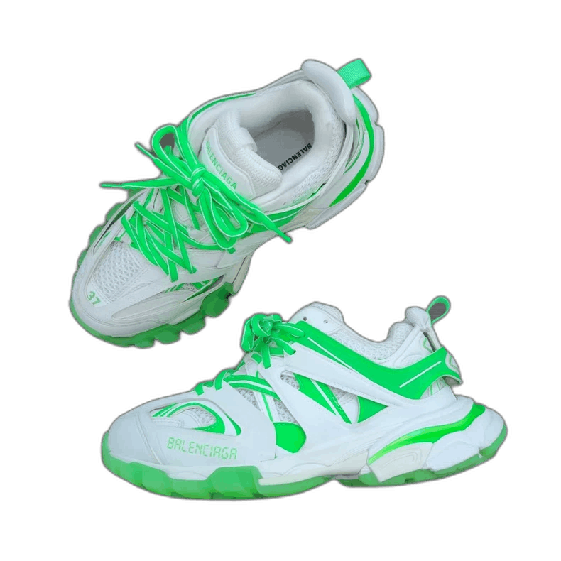 Balenciaga Balenciaga Track Sneakers in White Green-2506 Size US 6 / EU 39 - 1 Thumbnail