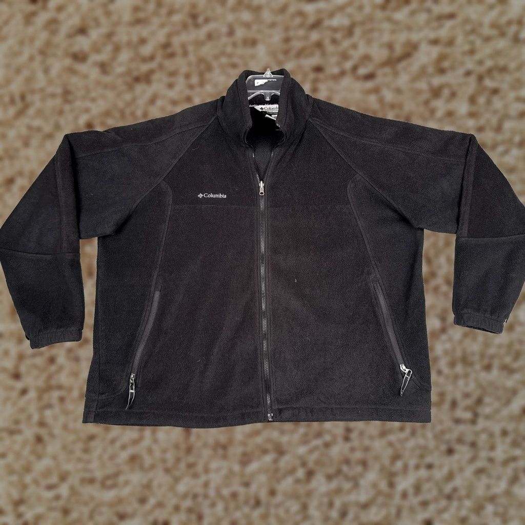 Vintage Columbia Fleece Jacket Mens 2XL Black Full Zip Pockets Interchange Outdoor Size US XXL / EU 58 / 5 - 1 Thumbnail