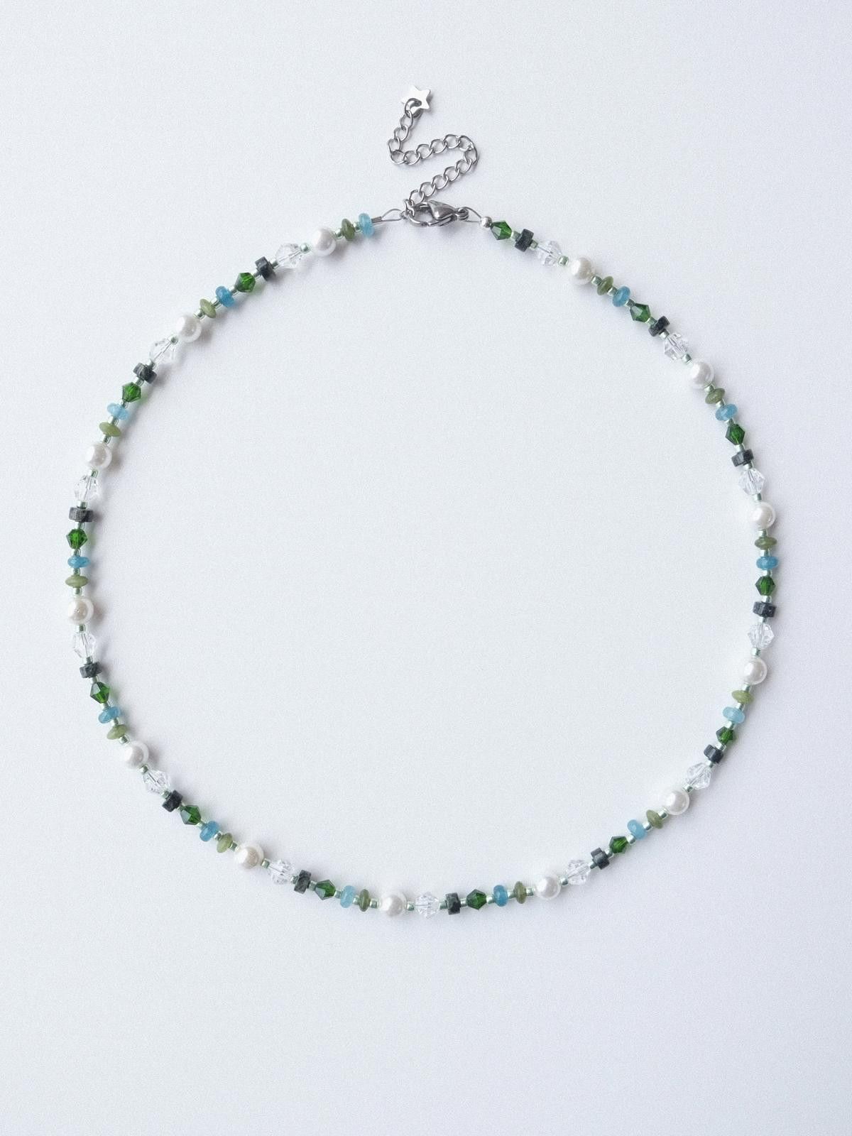 Handmade Summer Vibe Natural Shell Pearl Handmade Beaded Necklace Size ONE SIZE - 4 Thumbnail