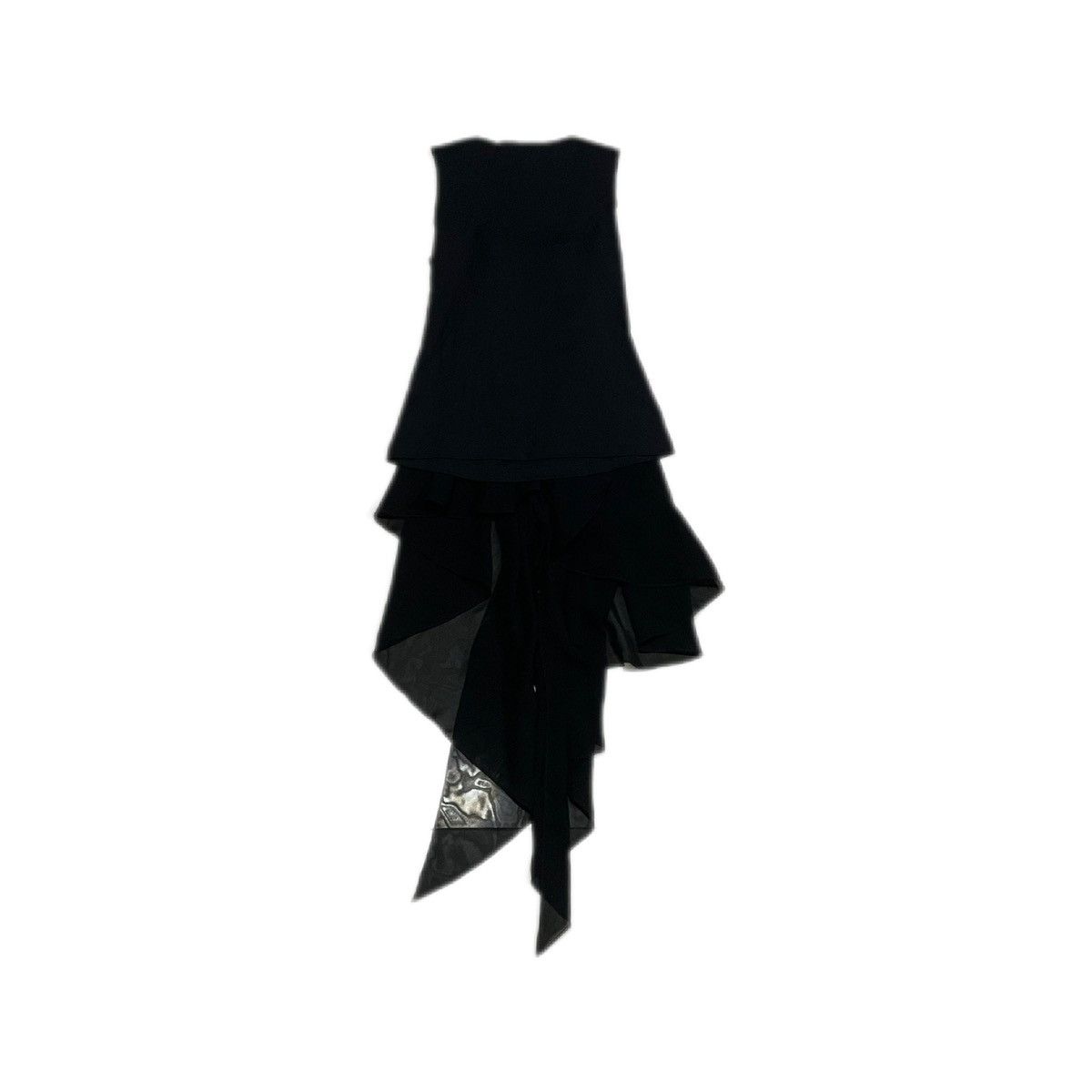 Designer × Japanese Brand 🔥Y2K Lautreamont Double Layer Ruffled Asymmetric Dress Size S / US 4 / IT 40 - 6 Thumbnail