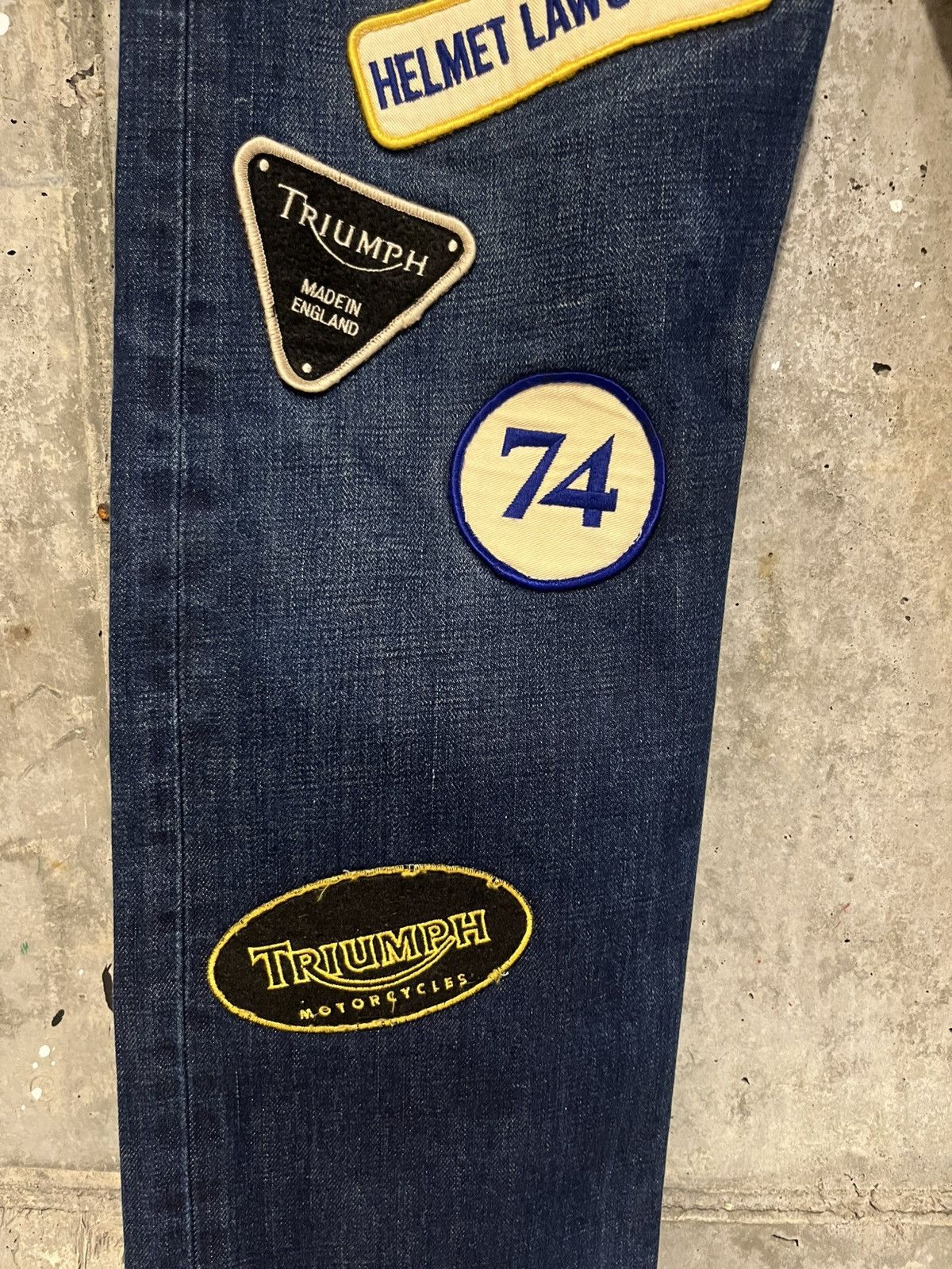 Junya Watanabe Comme de GARCONS Motorcyle Patch Denim Size US 30 / EU 46 - 3 Thumbnail
