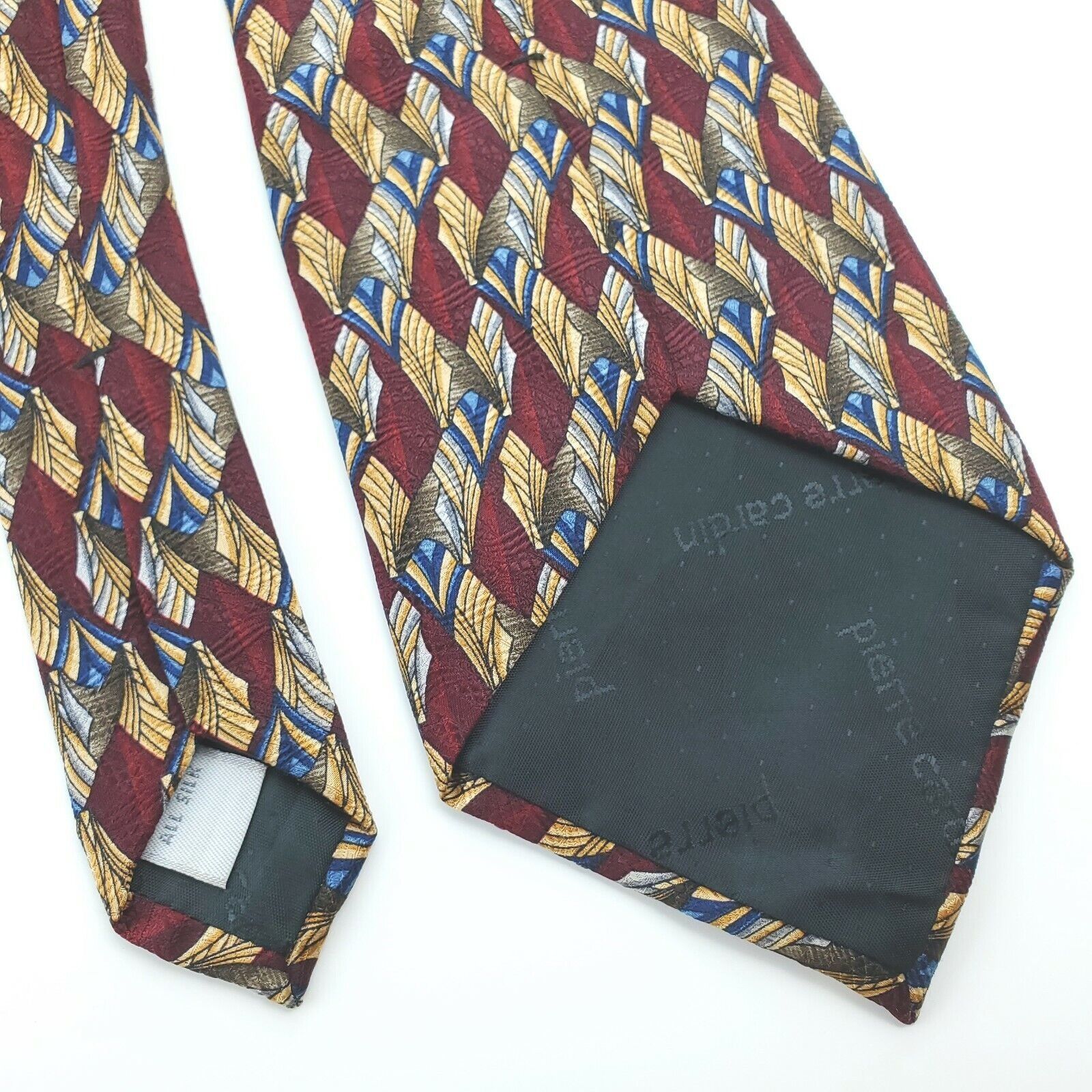 Pierre Cardin Pierre Cardin Red Print Silk Tie Wide Size ONE SIZE - 5 Thumbnail