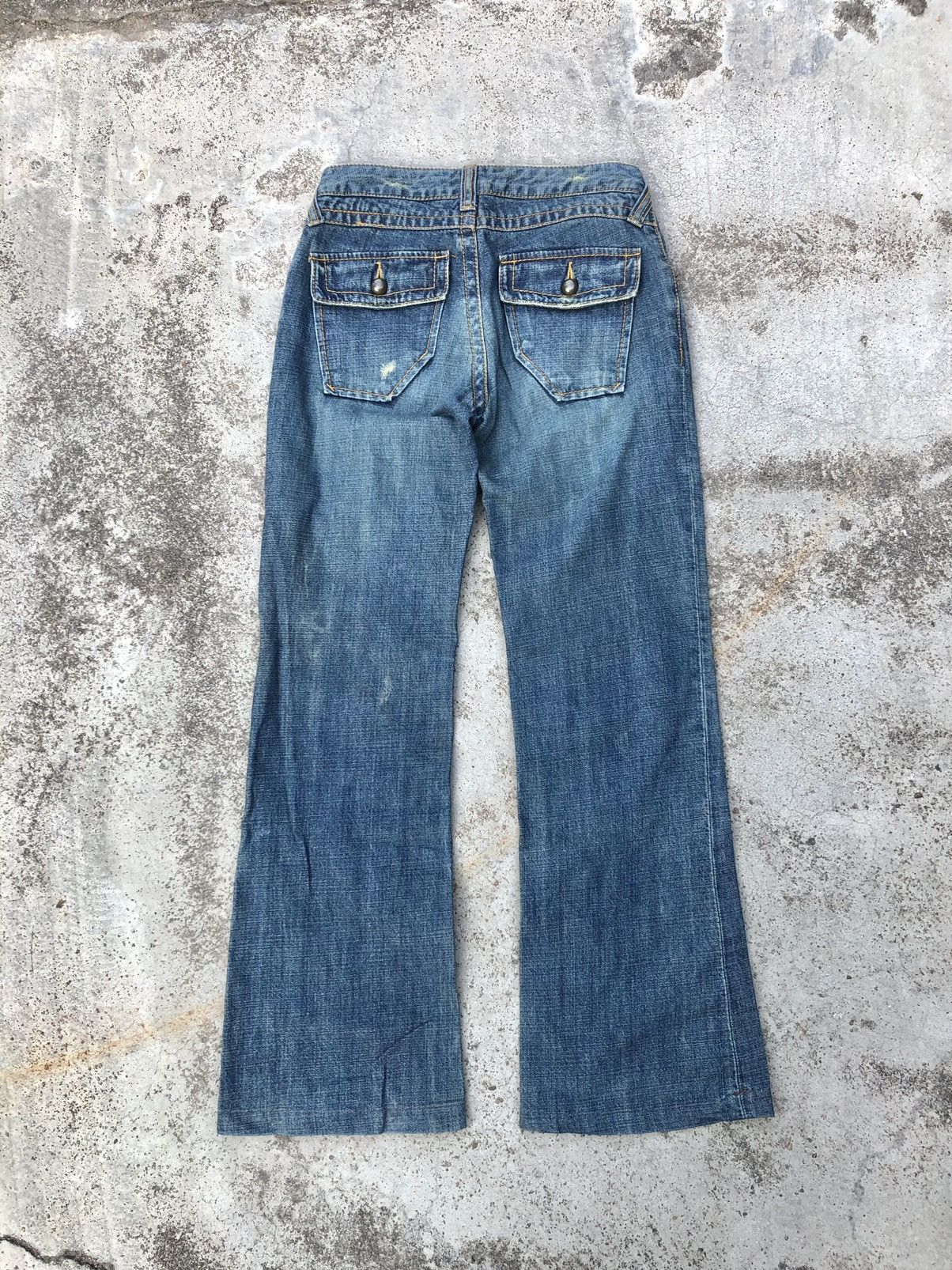 Japanese Brand FLARED VI'CAA WASHED BLUE DENIM Size 27" / US 4 / IT 40 - 4 Thumbnail