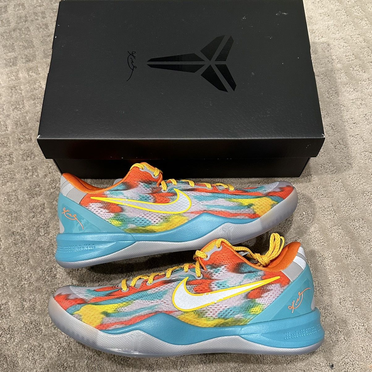 image of Nike Kobe 8 Protro “Venice Beach” Shoes in Blue, Men's (Size 11)