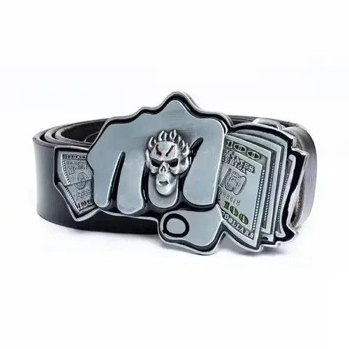 Leather × Vintage 🔥Fashion retro personality belt Size ONE SIZE - 3 Thumbnail