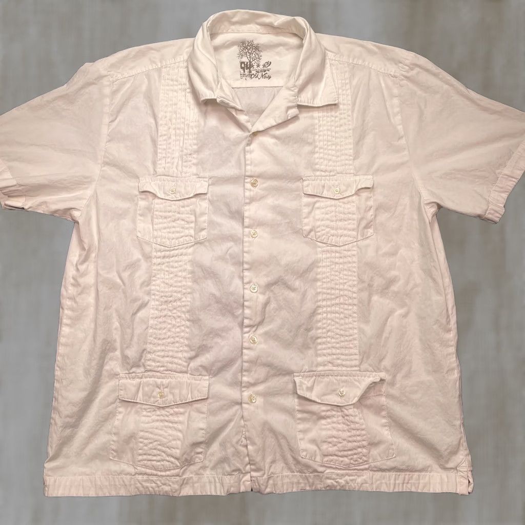 Old Navy Old Navy Shirt Mens Large White Guayabera Cotton Short Sleeve Button Up Casual Size US L / EU 52-54 / 3 - 1 Thumbnail