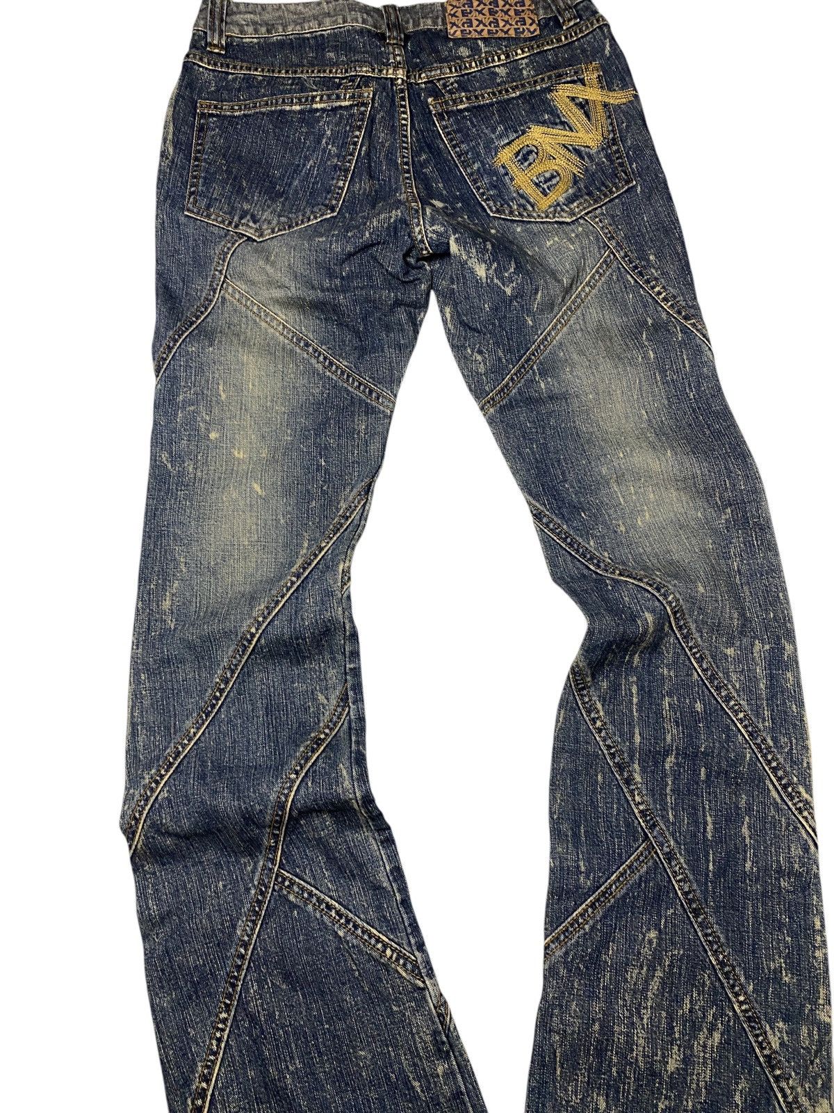 Hysteric Glamour 2000's BNX Spiral Distressed Flared Jeans Size US 26 / EU 42 - 8 Thumbnail
