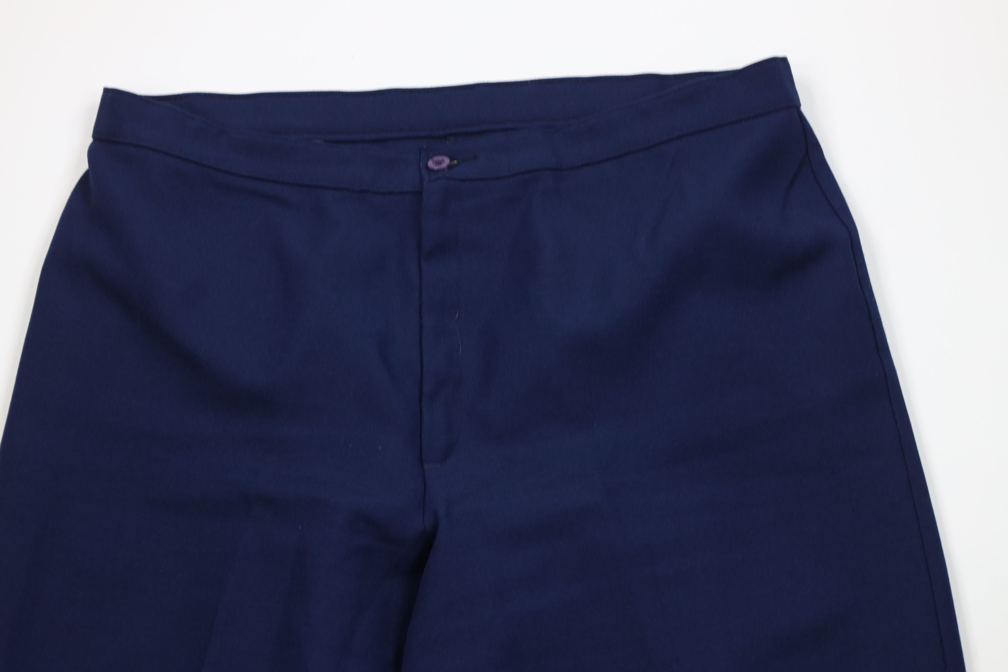 Levi's Vintage 70s 80s Levis Knit Wide Leg Chino Pants Blue USA Size 38" / US 16 / IT 52 - 2 Thumbnail