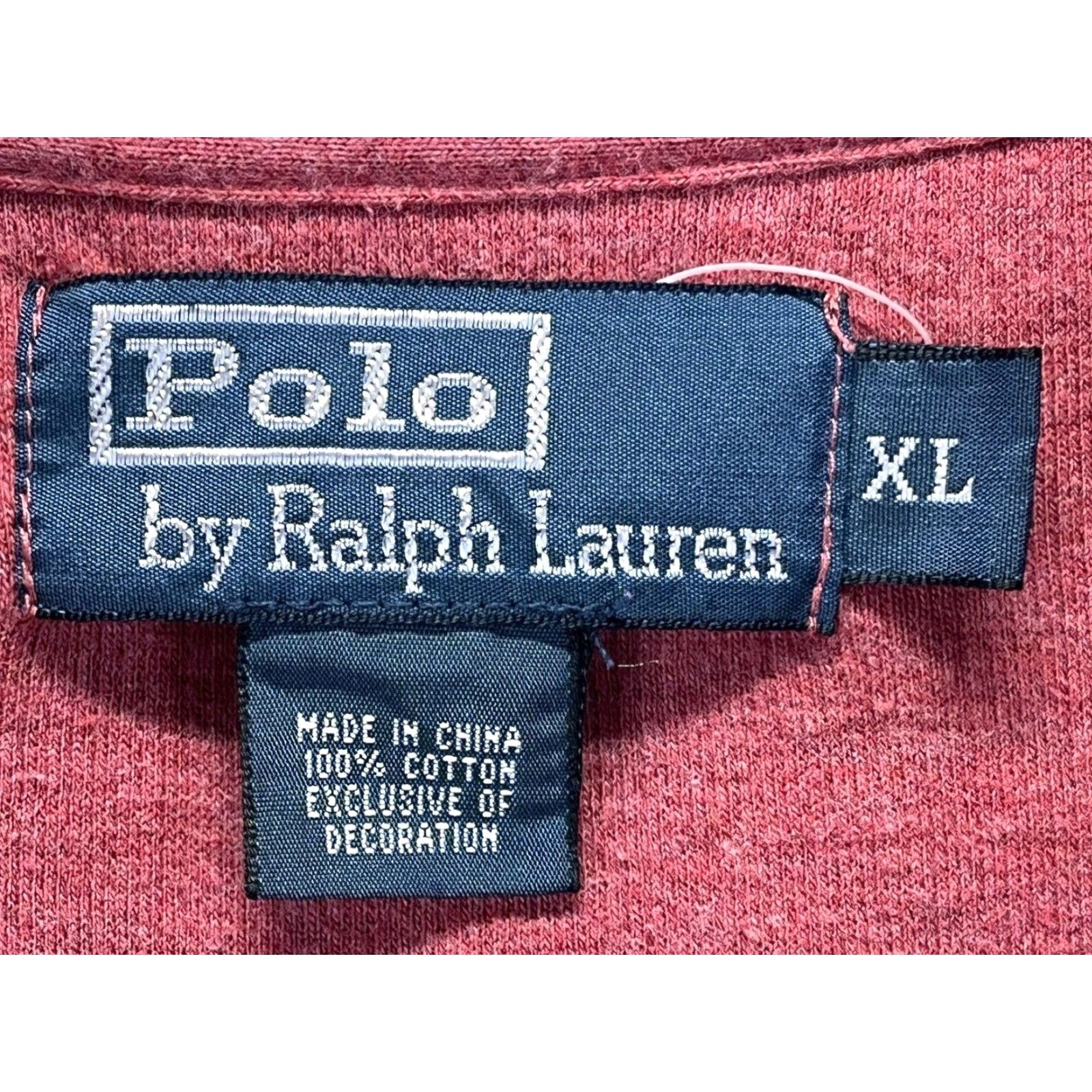 Polo Ralph Lauren VINTAGE Polo Ralph Lauren Pullover Shirt Size XL 1/4 Zip Men’s Red Knit Sweater Size US XL / EU 56 / 4 - 4 Thumbnail