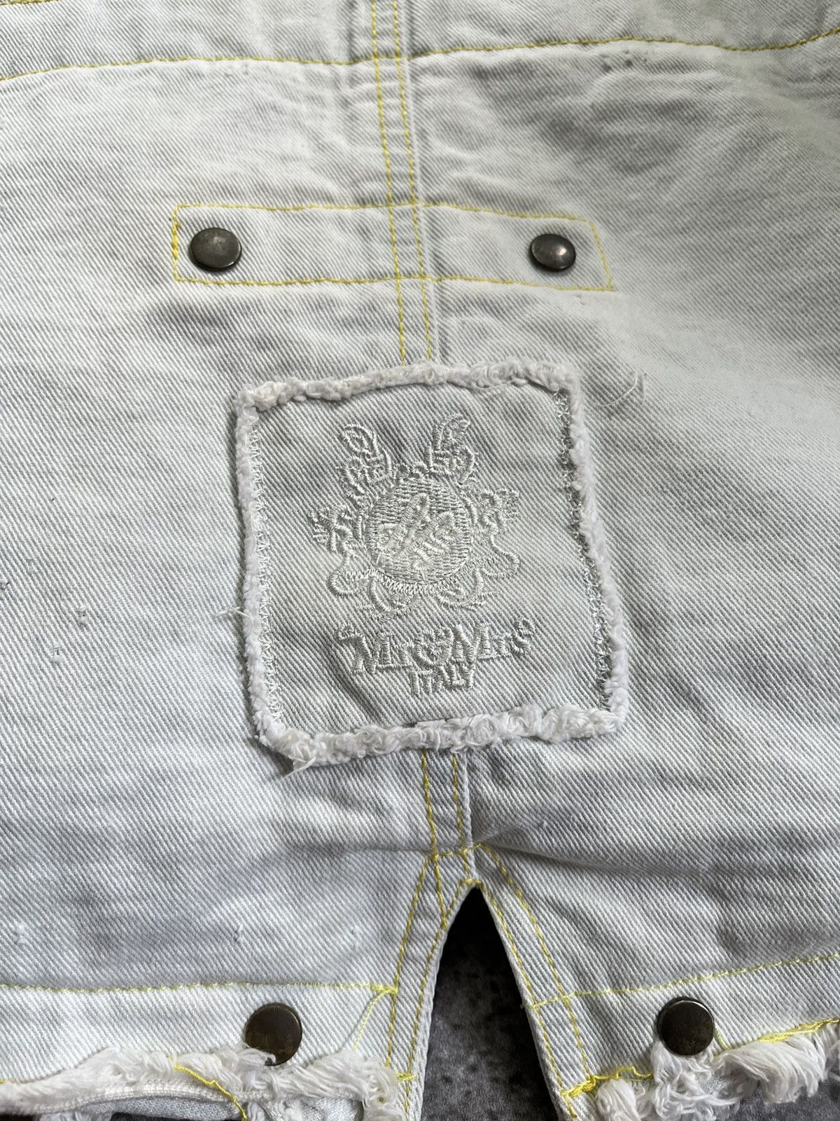 MR & MRS ITALY Vtg Mr & Mrs Italy - Fur Hoodie Denim Jacket Size US L / EU 52-54 / 3 - 8 Thumbnail