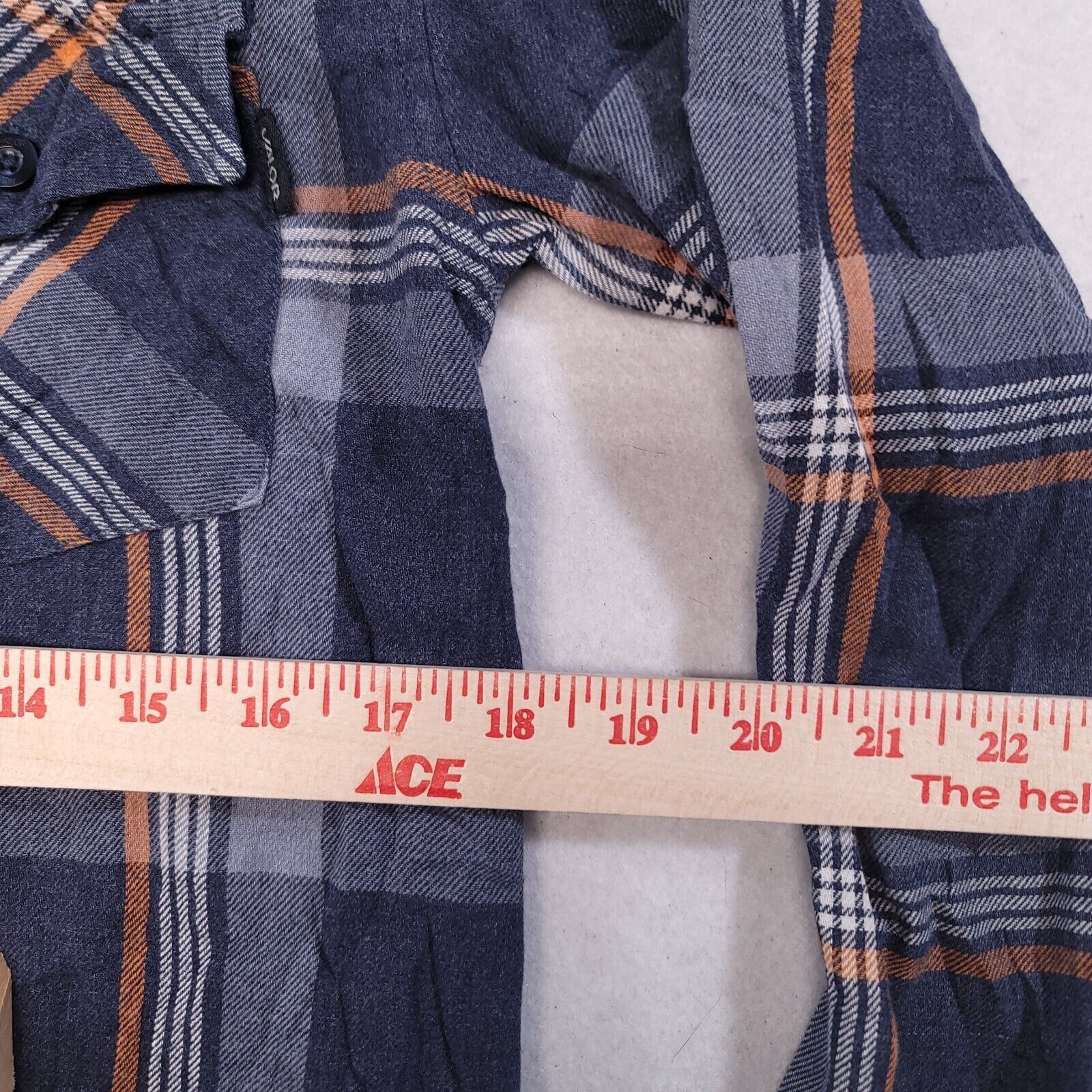 Valor Collective Valor Collective Madras Flannel Shirt Mens Size Small S Blue Size US S / EU 44-46 / 1 - 8 Thumbnail
