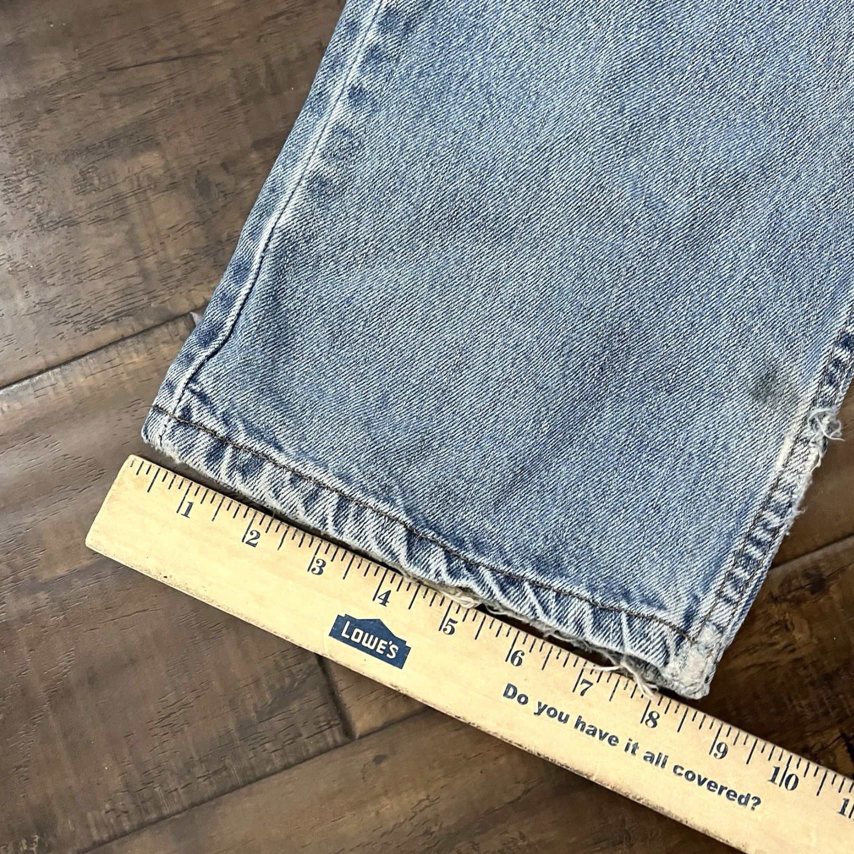 Levi's VINTAGE Levi's Jeans Mens 36x32 Blue 505 Washed Distressed Denim Pants Straight 5-Pocket 100% Cotton Regular) Size US 36 / EU 52 - 5 Thumbnail
