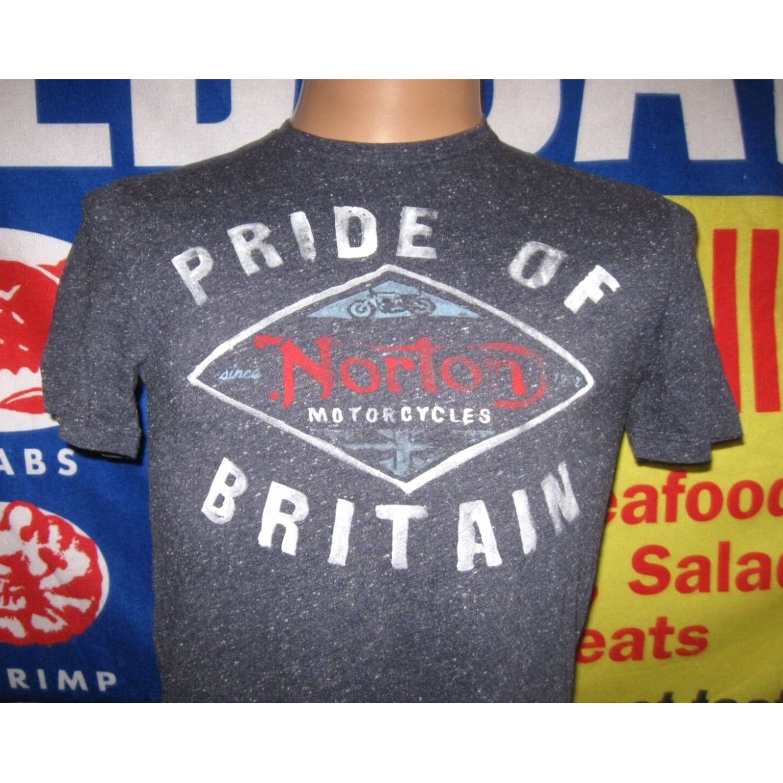 Etro NORTON MOTORCYCLES T Shirt Men's Small Pride of Britain Retro Bike 2015 ENGLAND Size US S / EU 44-46 / 1 - 2 Thumbnail