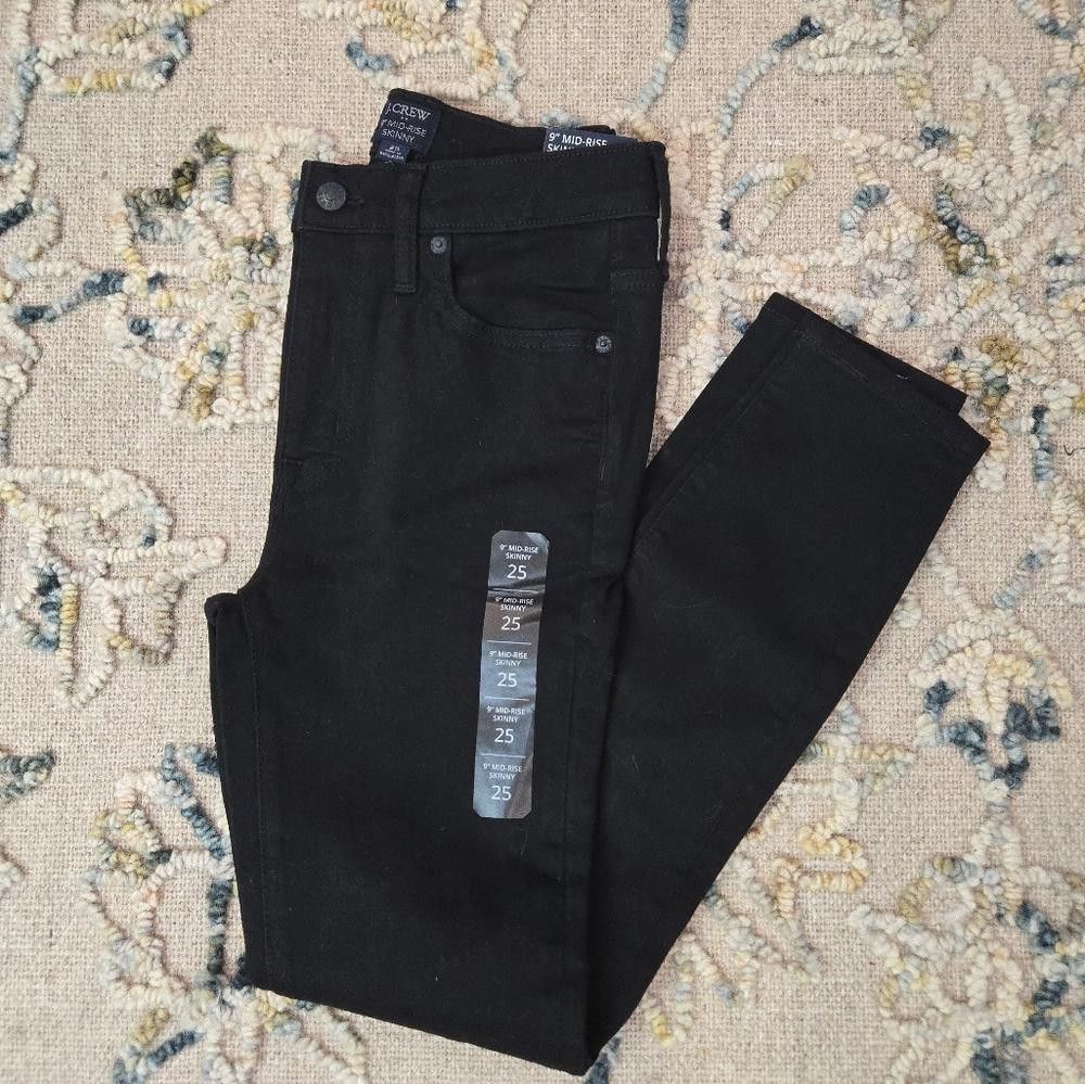 J.Crew J Crew Mid-Rise Skinny Jean in Signature Stretch Size 25" / US 0 / IT 36 - 1 Thumbnail