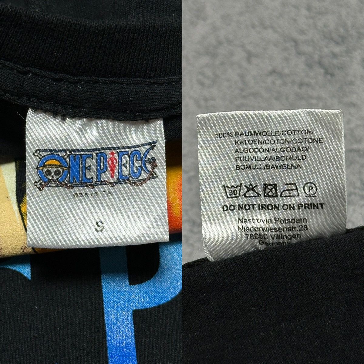 Anime Vintage One Piece Anime Tee Rare Print Japanese Movie Size US S / EU 44-46 / 1 - 6 Thumbnail