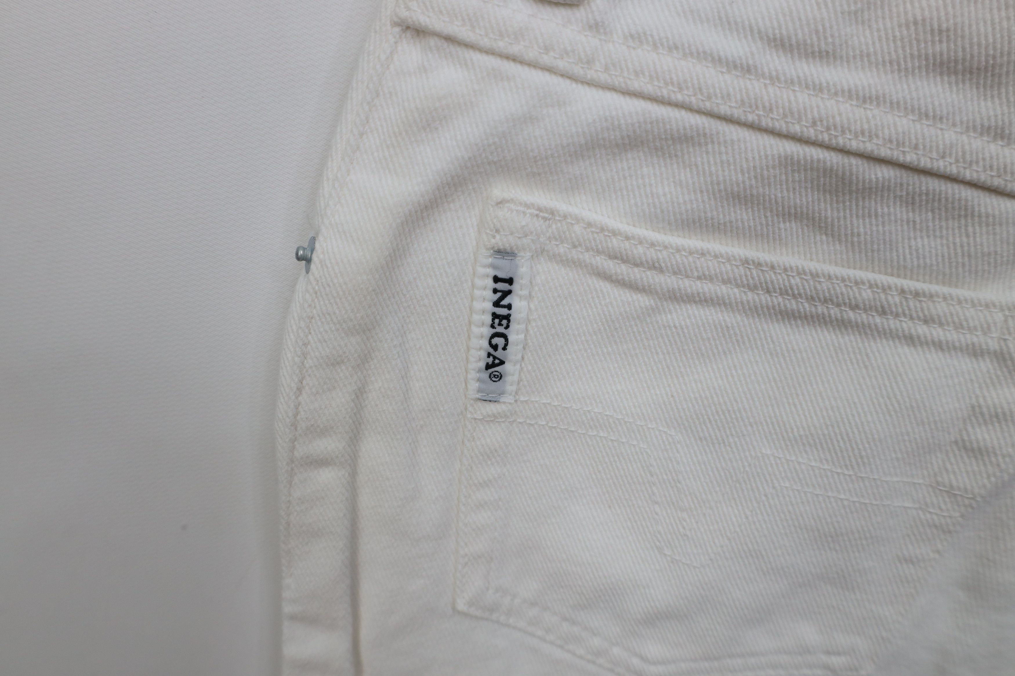 Vintage Vintage 90s Streetwear Denim Jean Shorts Jorts White Cotton Size 24" / US 00 / IT 34 - 14 Thumbnail