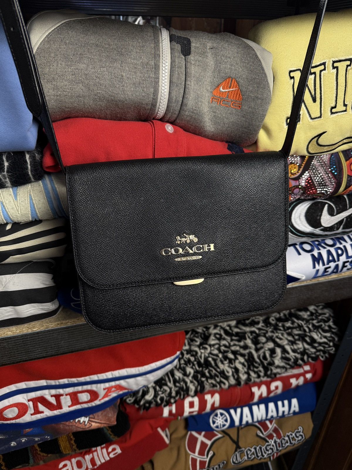 Coach Coach Bag Black Leather Y2K Size ONE SIZE - 3 Thumbnail