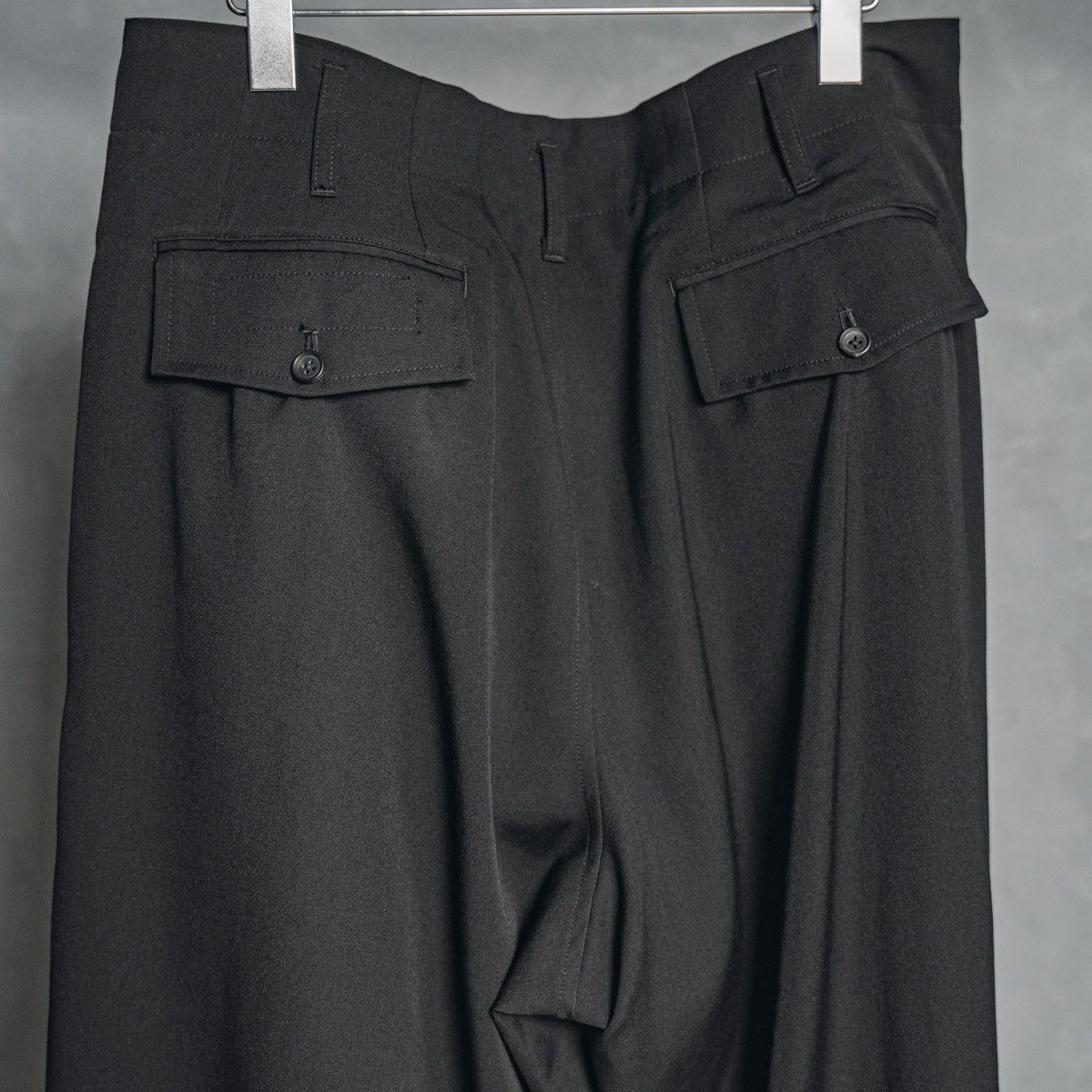Yohji Yamamoto Yohji Yamamoto Pour Homme - Wool Gabardine SIDE TAPED PANTS Size US 30 / EU 46 - 14 Thumbnail
