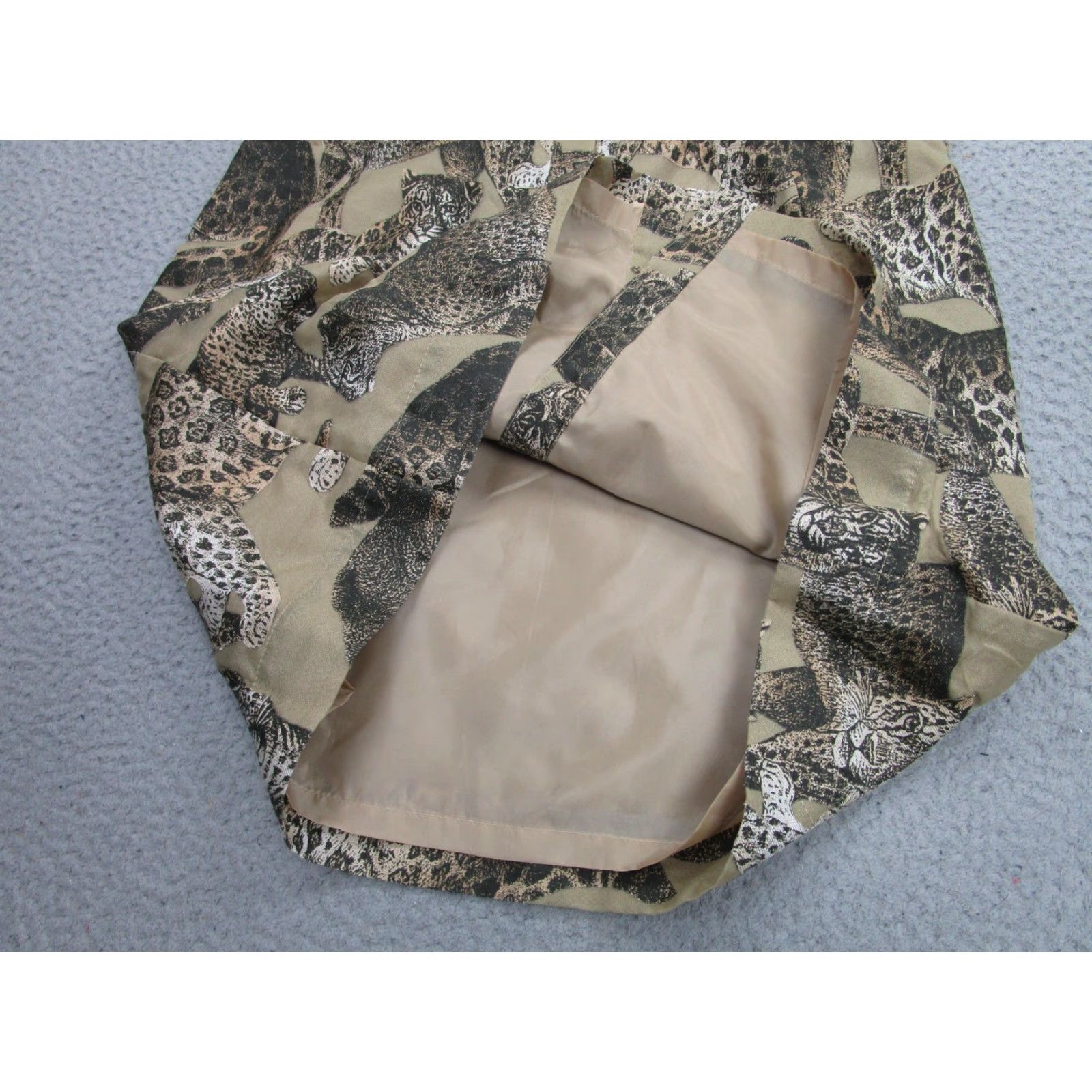 Vintage VINTAGE Dorothy Schoelen The Silver Connection Dress Shirt Dress Womens 12 Brown Leopard Animal Print Button Front Collared Short Sleeve 90s Size XL / US 12-14 / IT 48-50 - 7 Thumbnail