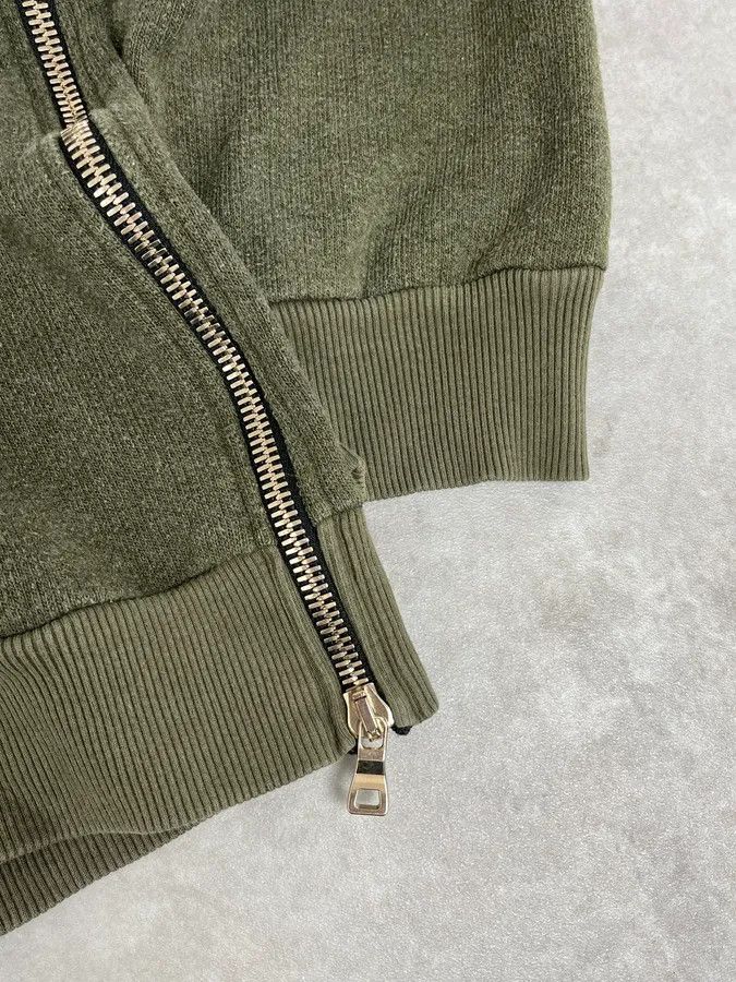 Balmain AW2017 Balmain Khaki Green Relaxed Hoodie Size US XL / EU 56 / 4 - 8 Thumbnail