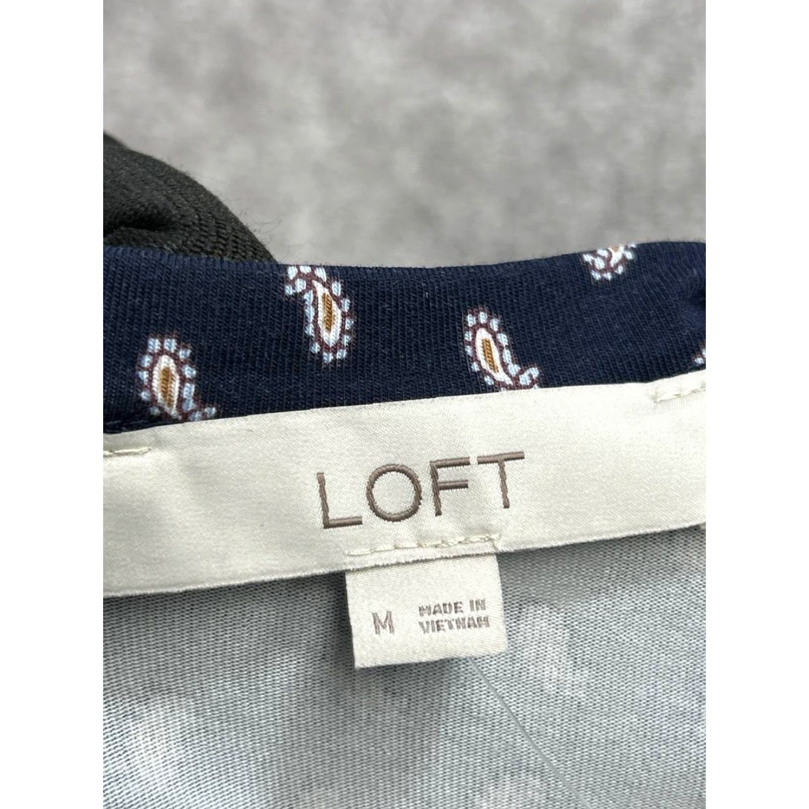 Loft LOFT Seamed Mini Dress Womens M Blue Paisley Print Cotton Stretch New Size M / US 6-8 / IT 42-44 - 4 Thumbnail