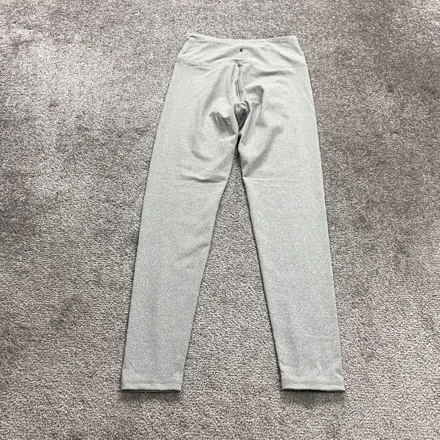 Kyodan VINTAGE Kyodan Compression Leggings Women Small Gray High Rise Pocket Active 24x25.5 Size 28" / US 6 / IT 42 - 2 Thumbnail